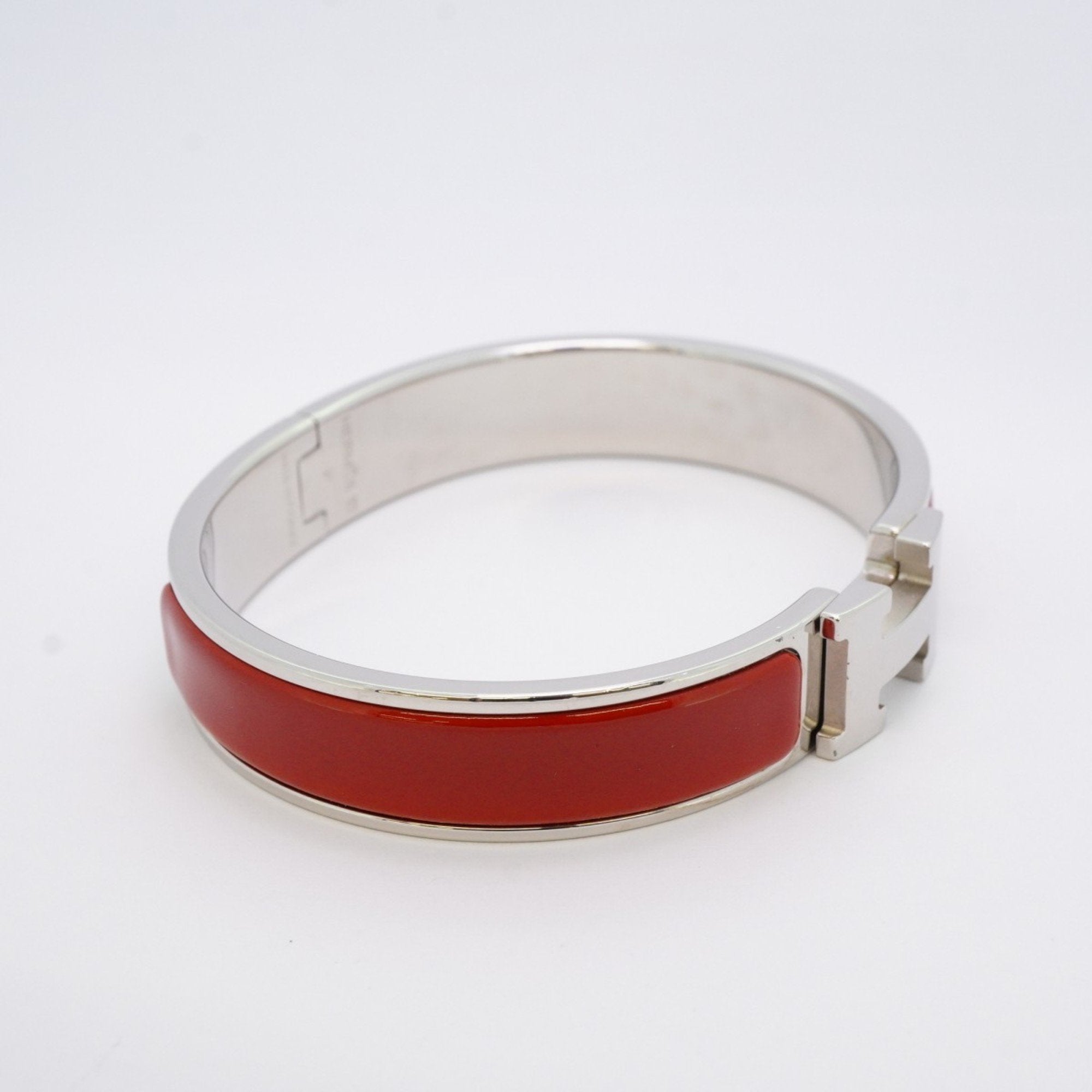 Click Clack Bracelet Metal Red and Silver Mini