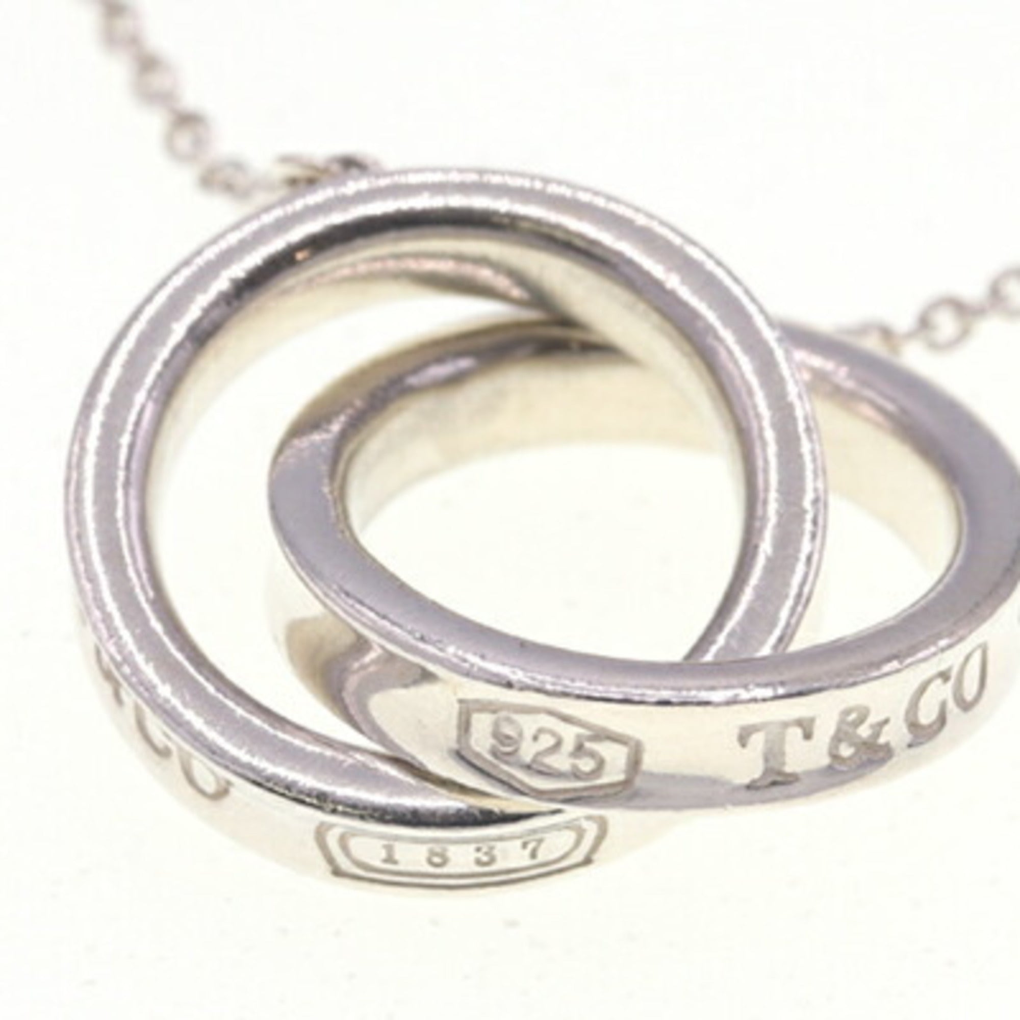 1837 Interlocking Circle Pendant Necklace Sterling Silver