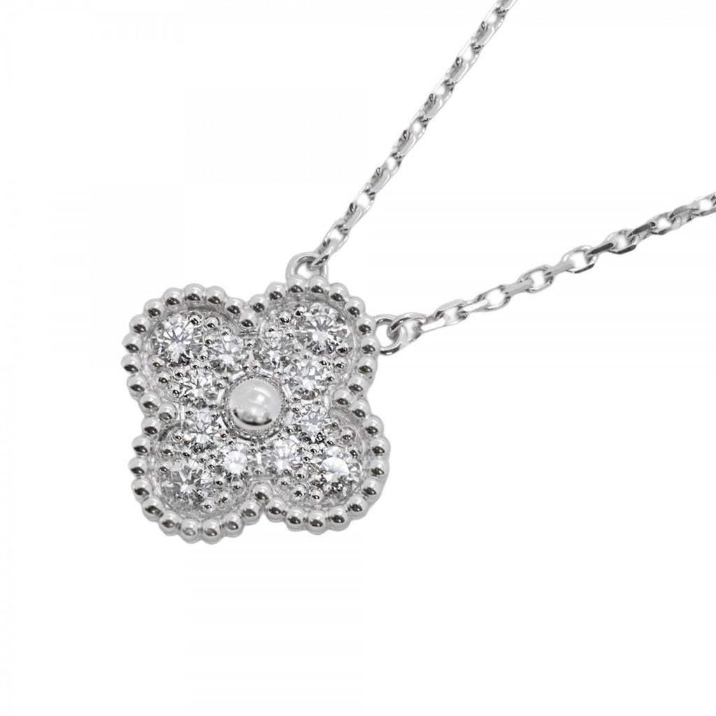 Alhambra Pendant Necklace 18K White Gold