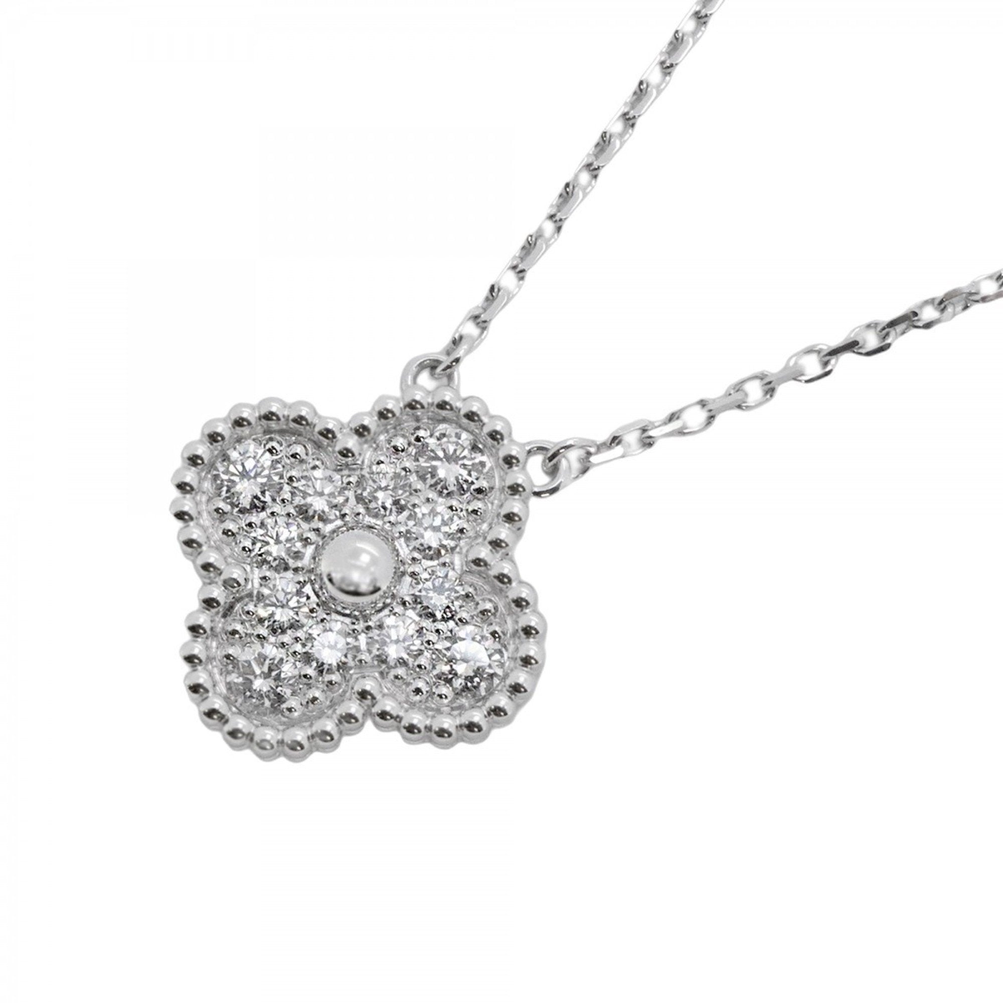 Alhambra Pendant Necklace 18K White Gold