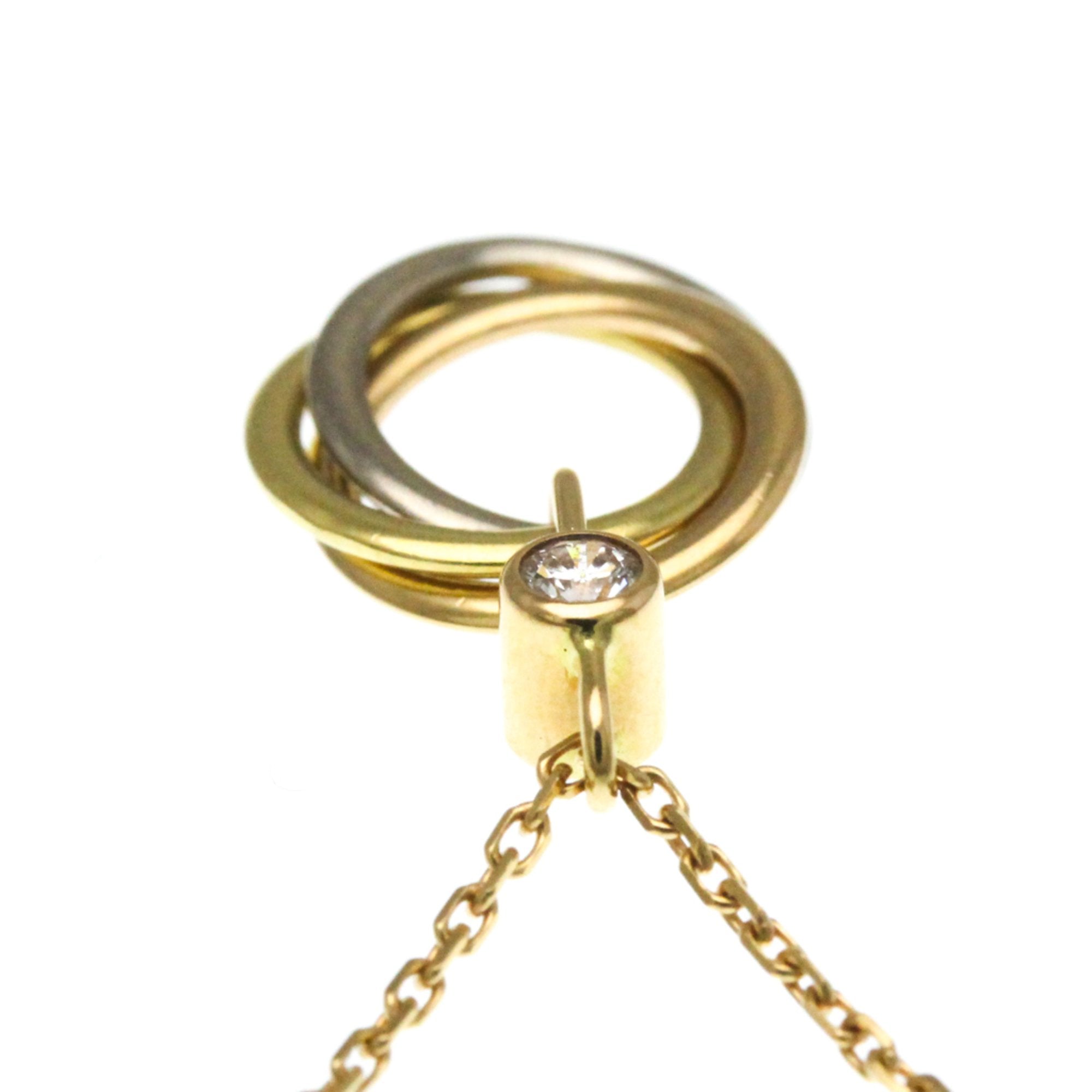 Trinity Pendant Necklace 18K Tricolor Gold