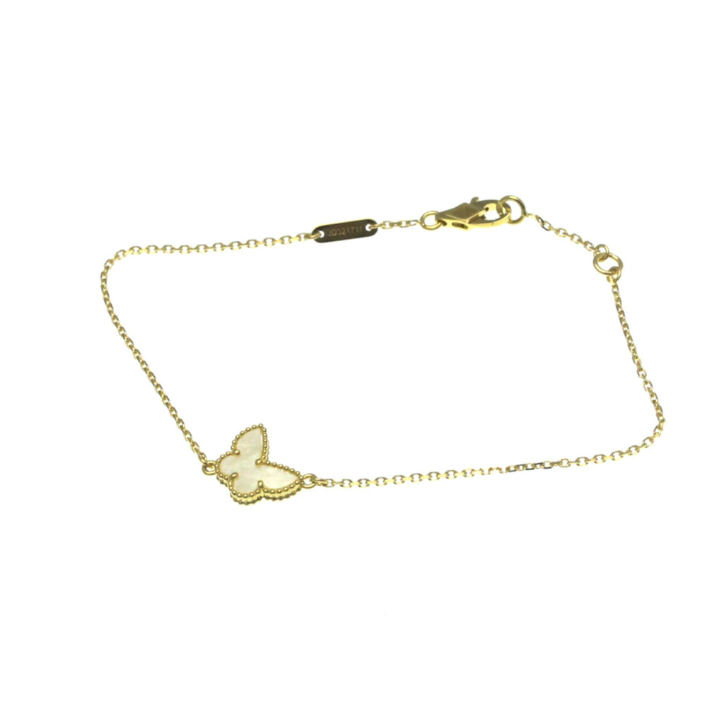 Sweet Alhambra Bracelet 18K Yellow Gold and Mother of Pearl