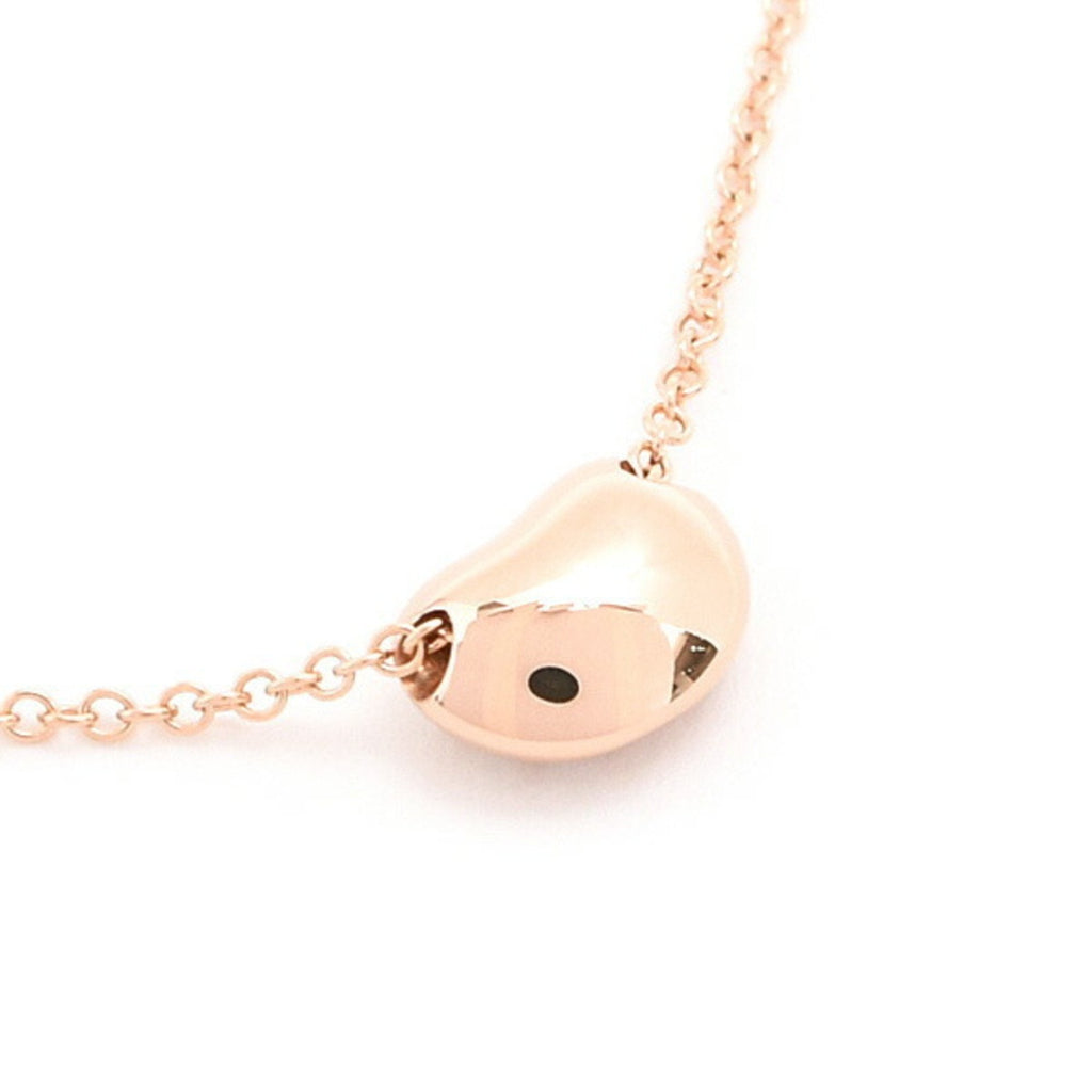Bean Pendant Necklace 18K Rose Gold 4.9mm