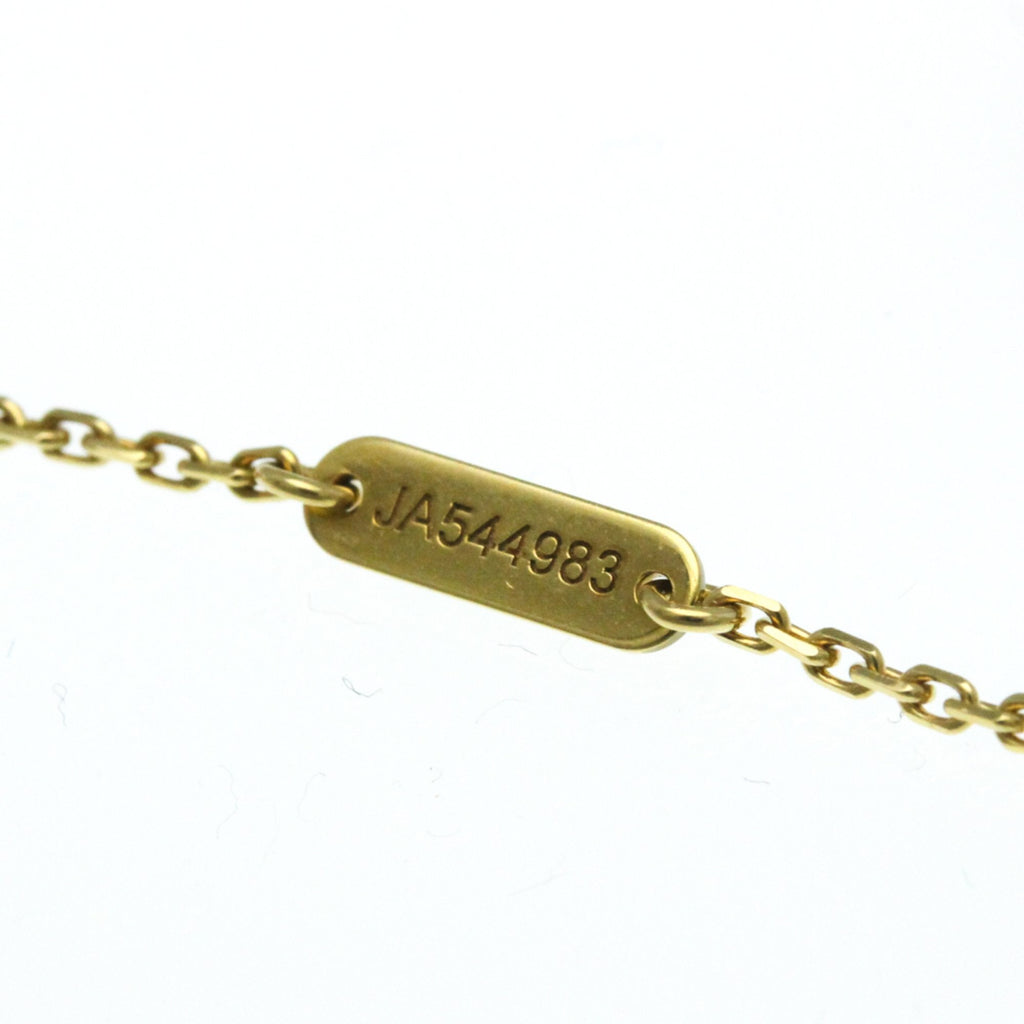 Vintage Alhambra Pendant Necklace 18K Yellow Gold and Onyx