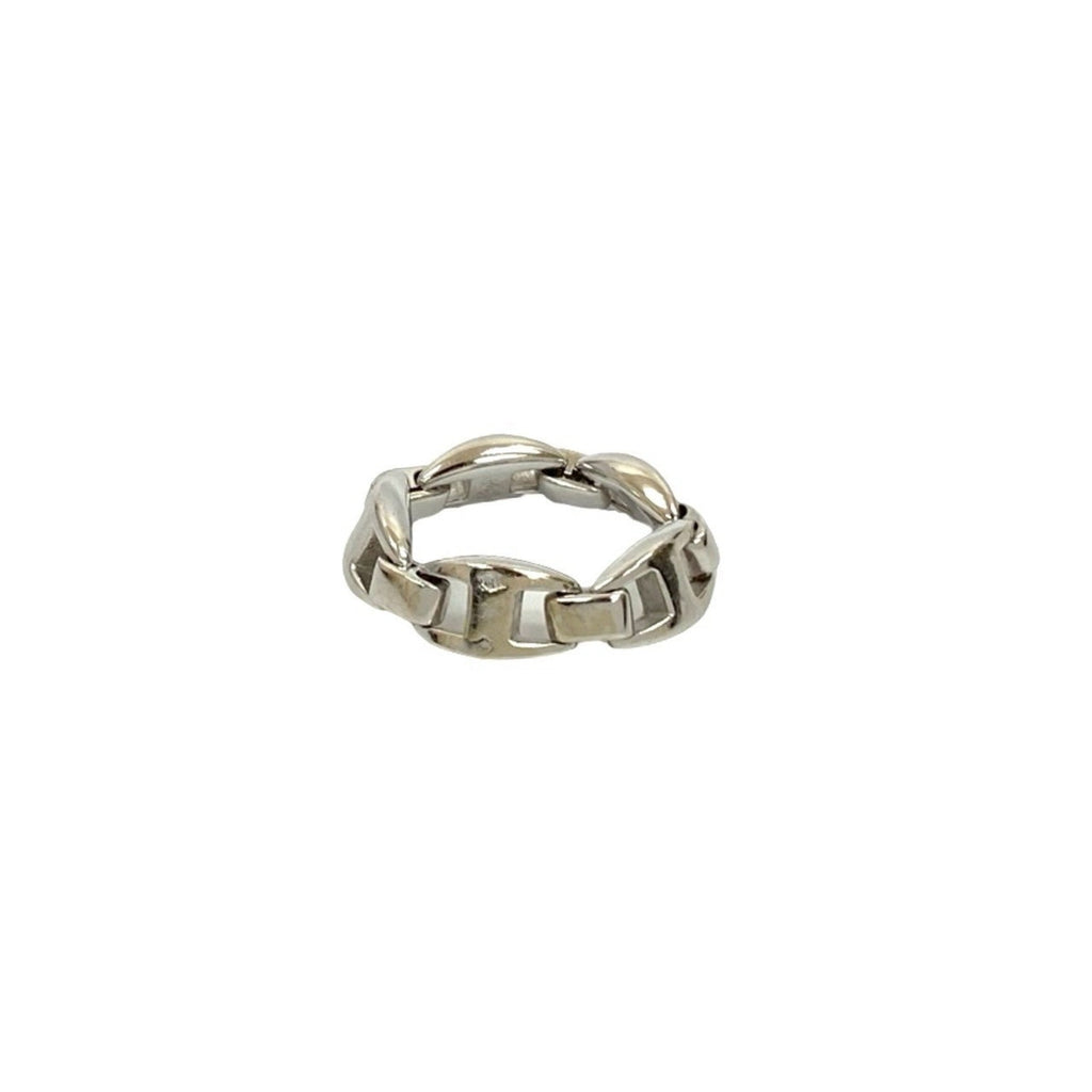 Band Ring Platinum and Sterling Silver
