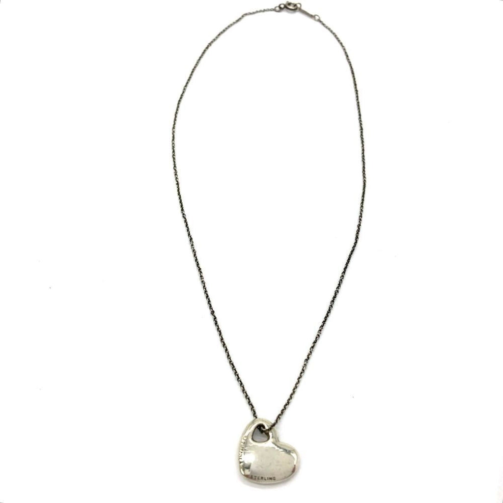 Heart Pendant Necklace Sterling Silver