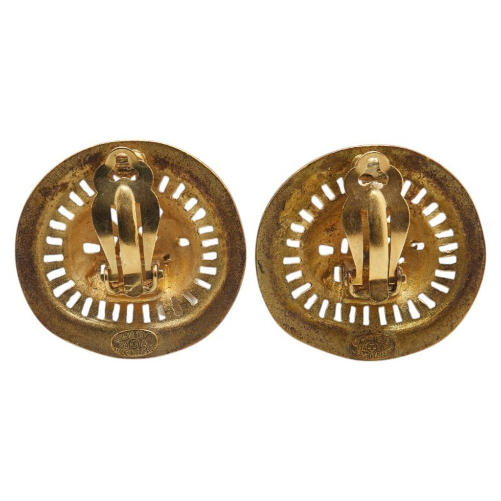 Earrings Gold-Tone Metal