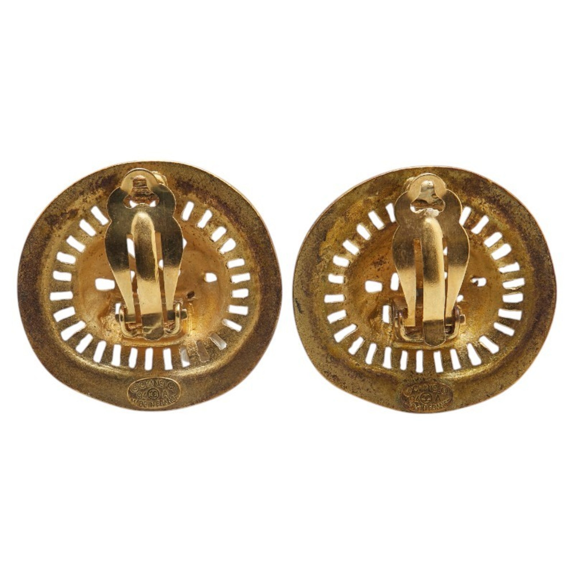 Earrings Gold-Tone Metal