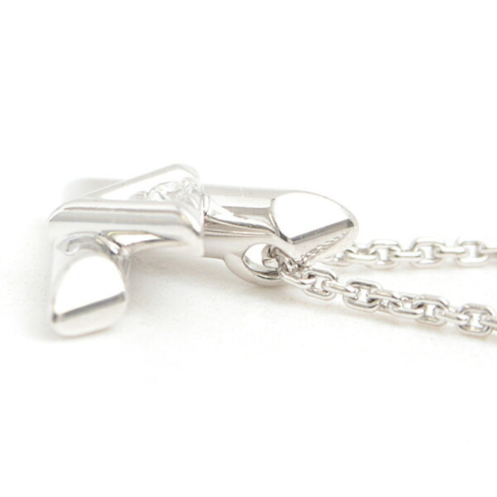 Volt One Pendant Necklace 18K White Gold and Diamond Mini