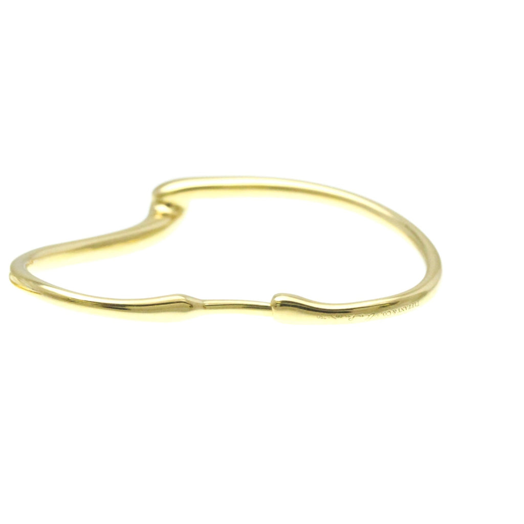Open Heart Earrings 18K Yellow Gold 36mm 18K Yellow Gold
