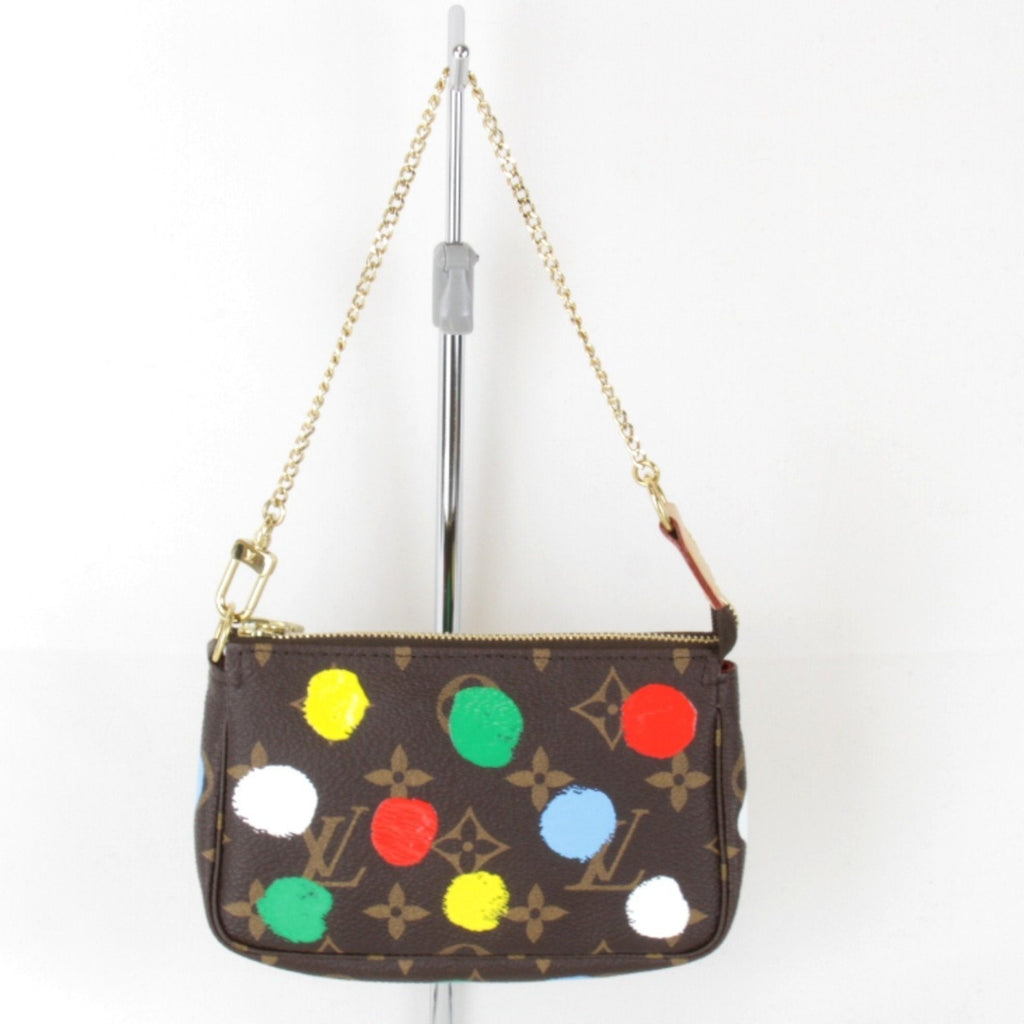 Pochette Accessoires Yayoi Kusama Painted Dots Monogram Canvas Mini