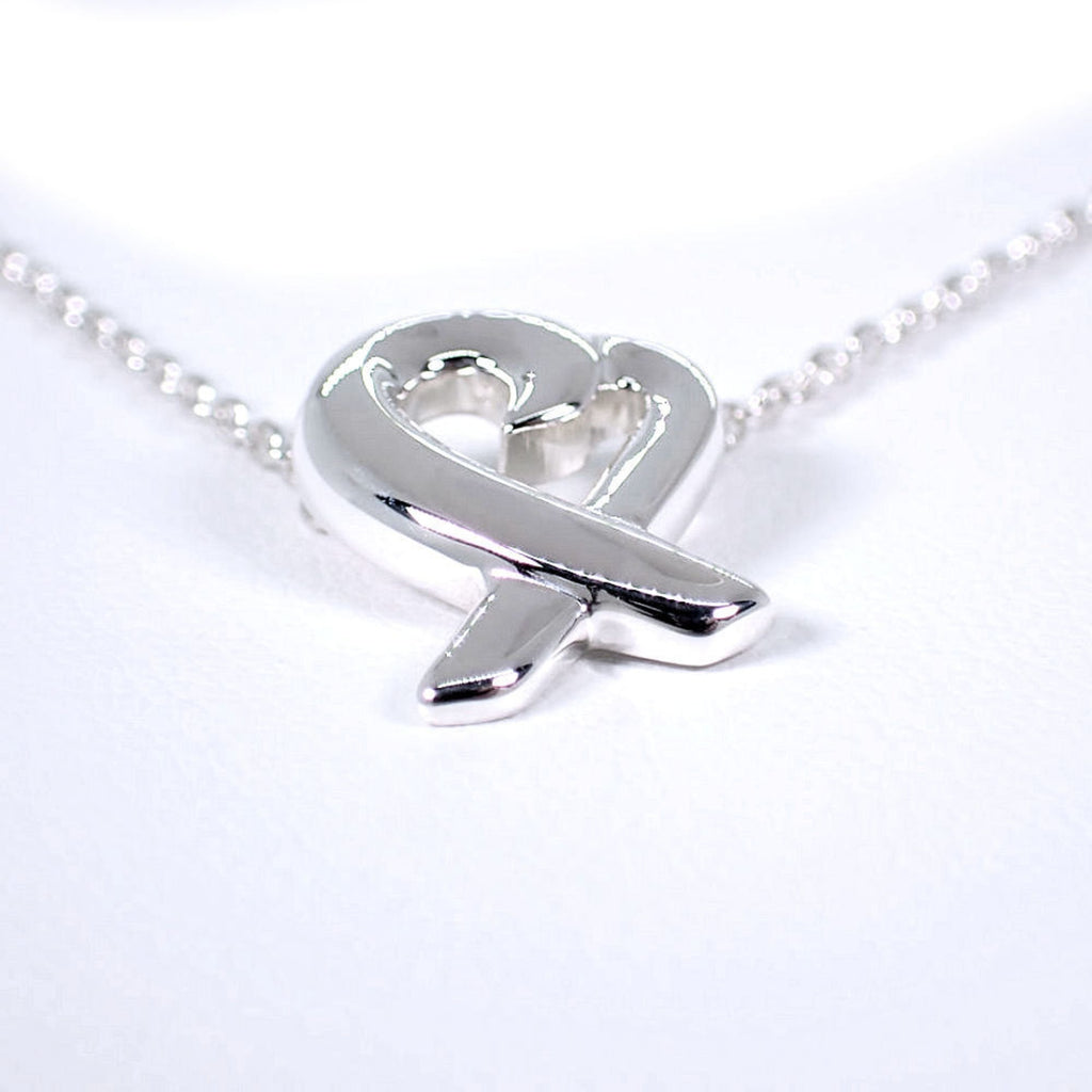 Loving Heart Pendant Necklace Sterling Silver