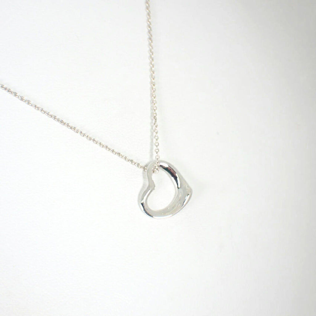 Heart Pendant Necklace Sterling Silver