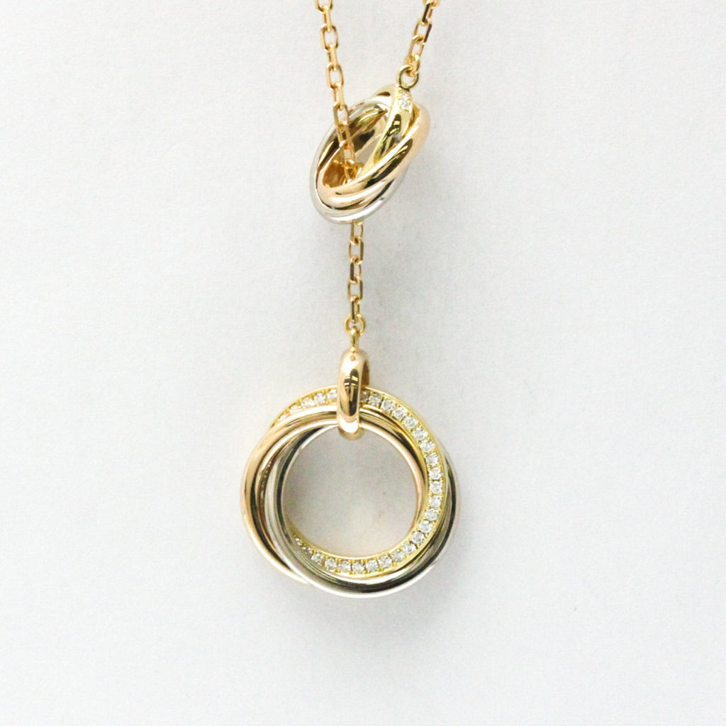 Trinity Pendant Necklace 18K Tricolor Gold
