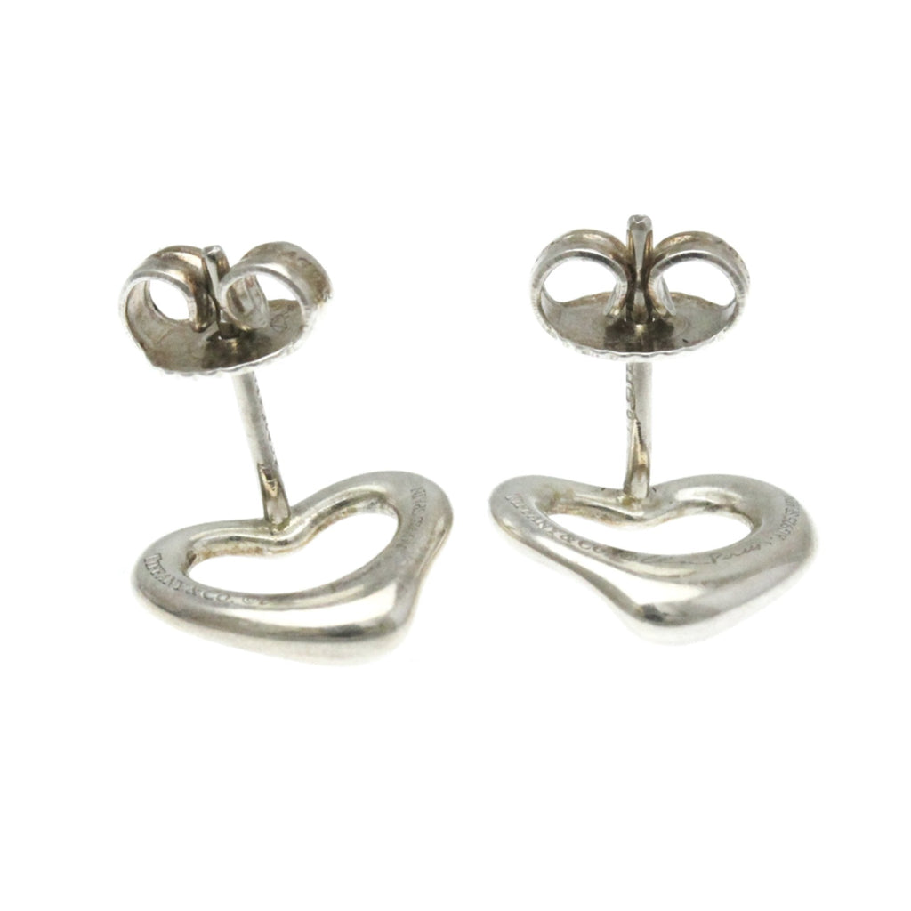 Open Heart Earrings Sterling Silver 11mm Sterling Silver