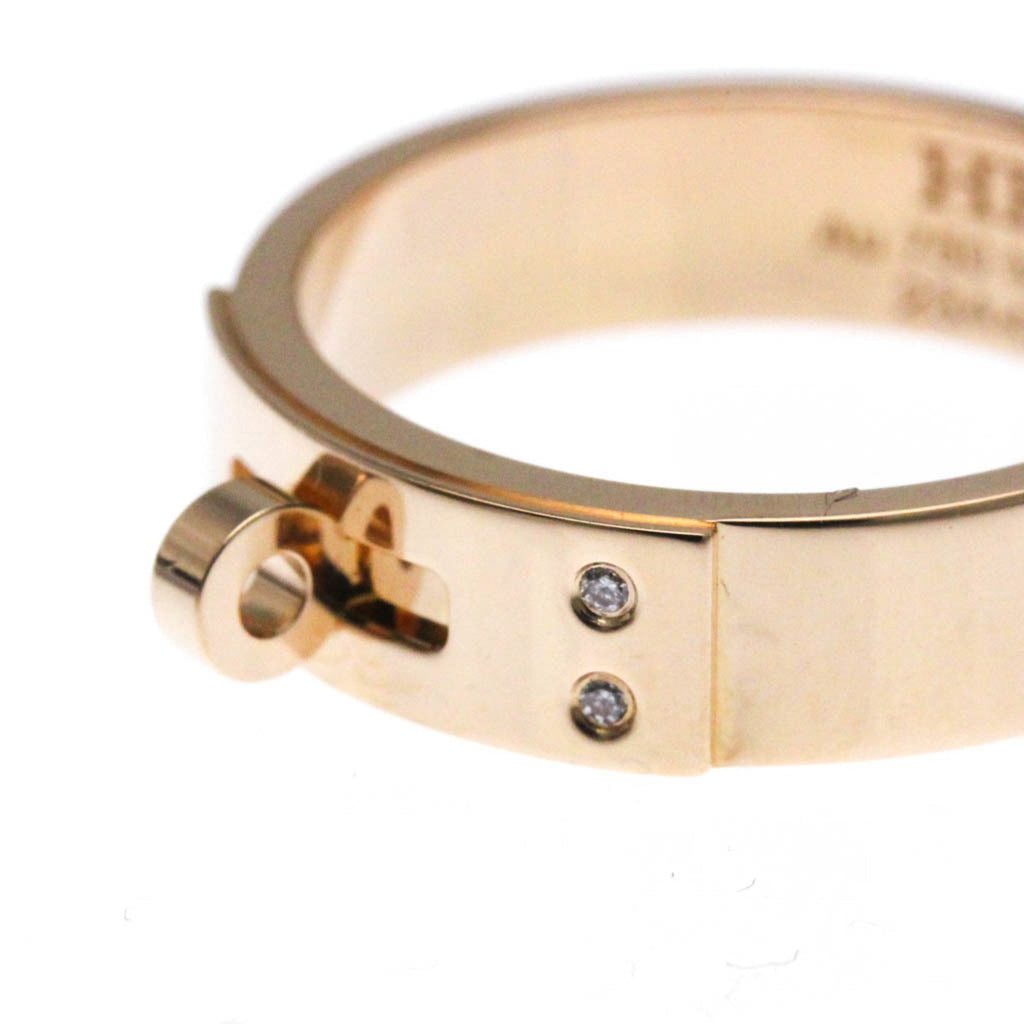 Kelly Band Ring Pink Gold Mini with Diamond