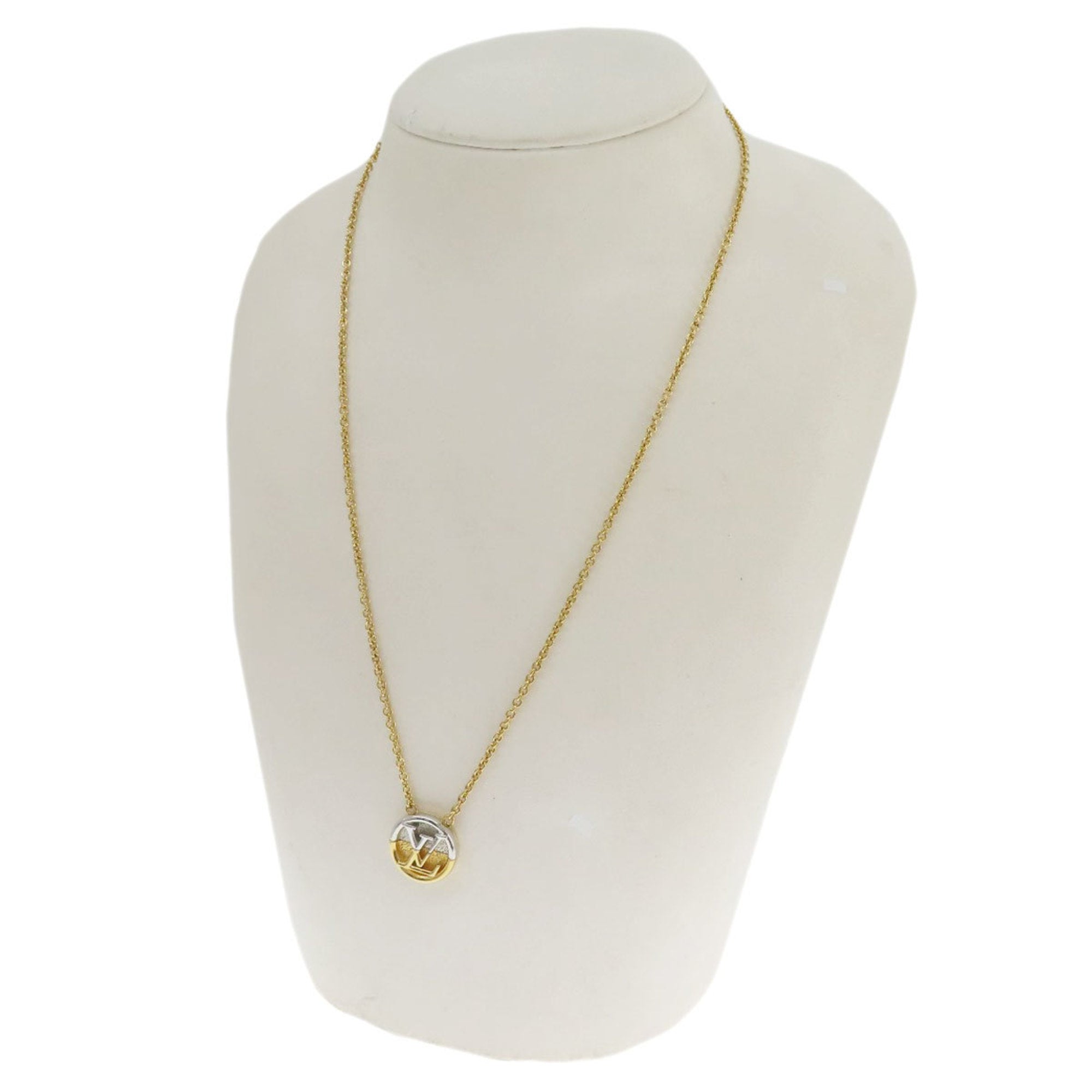 Pendant Necklace Gold Metal