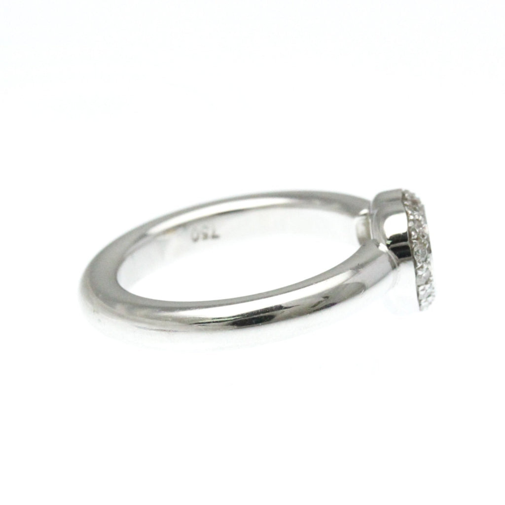 Band Ring 18K White Gold with Diamond