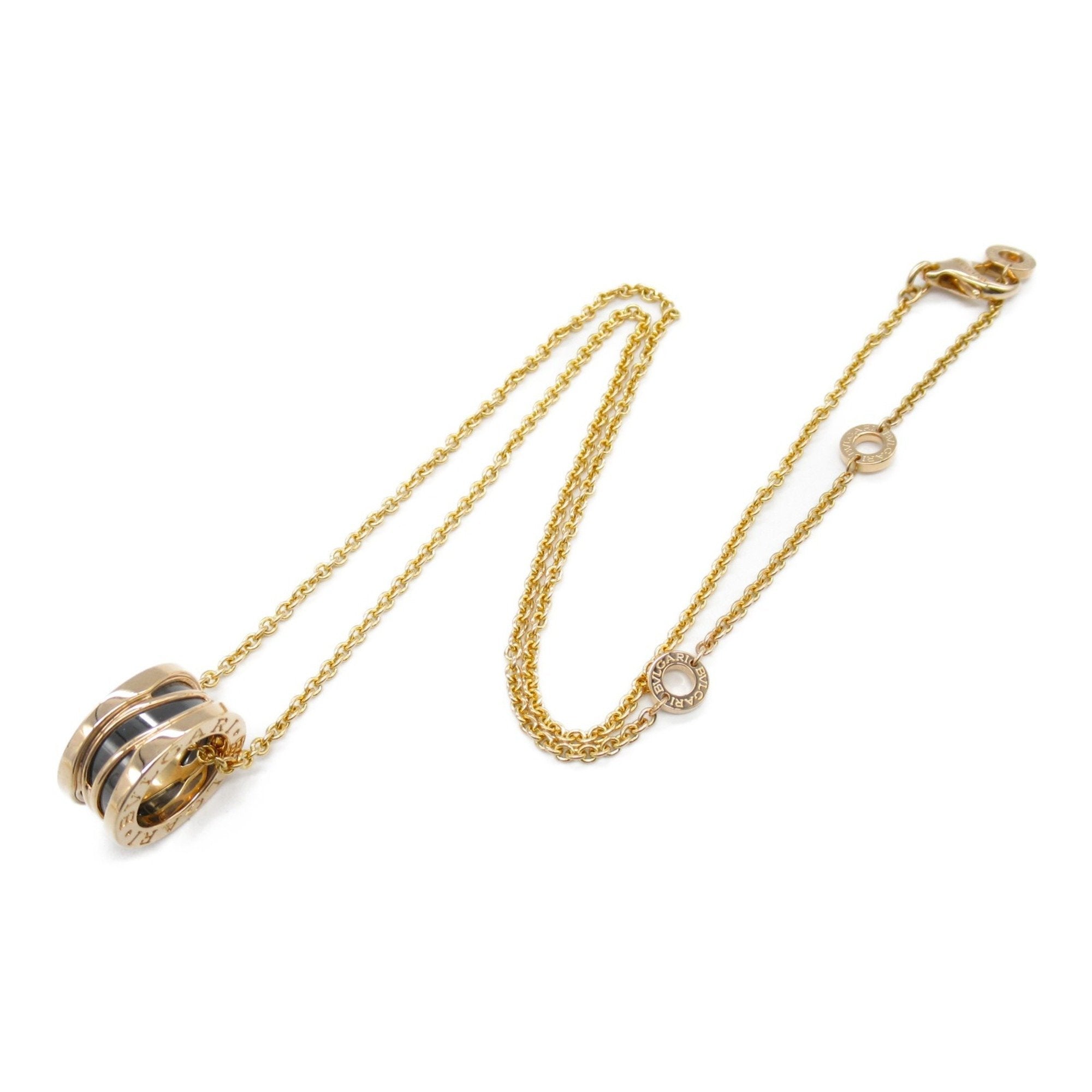 B Legend Pendant Necklace Ceramic and 18K Rose Gold