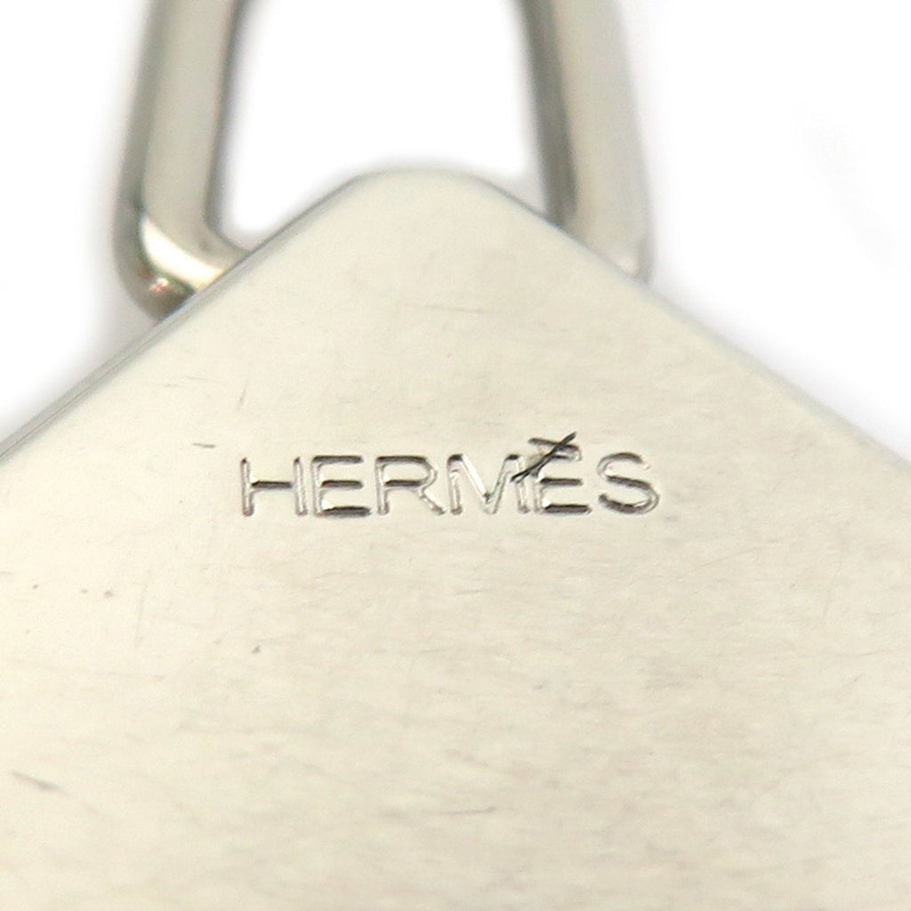Pendant Necklace Leather and Metal Black and Silver