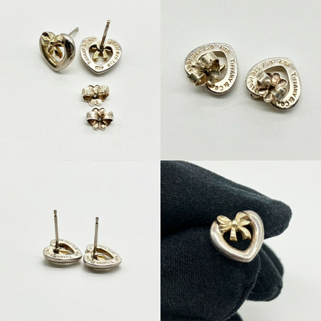 Earrings 18K Yellow Gold and Sterling Silver