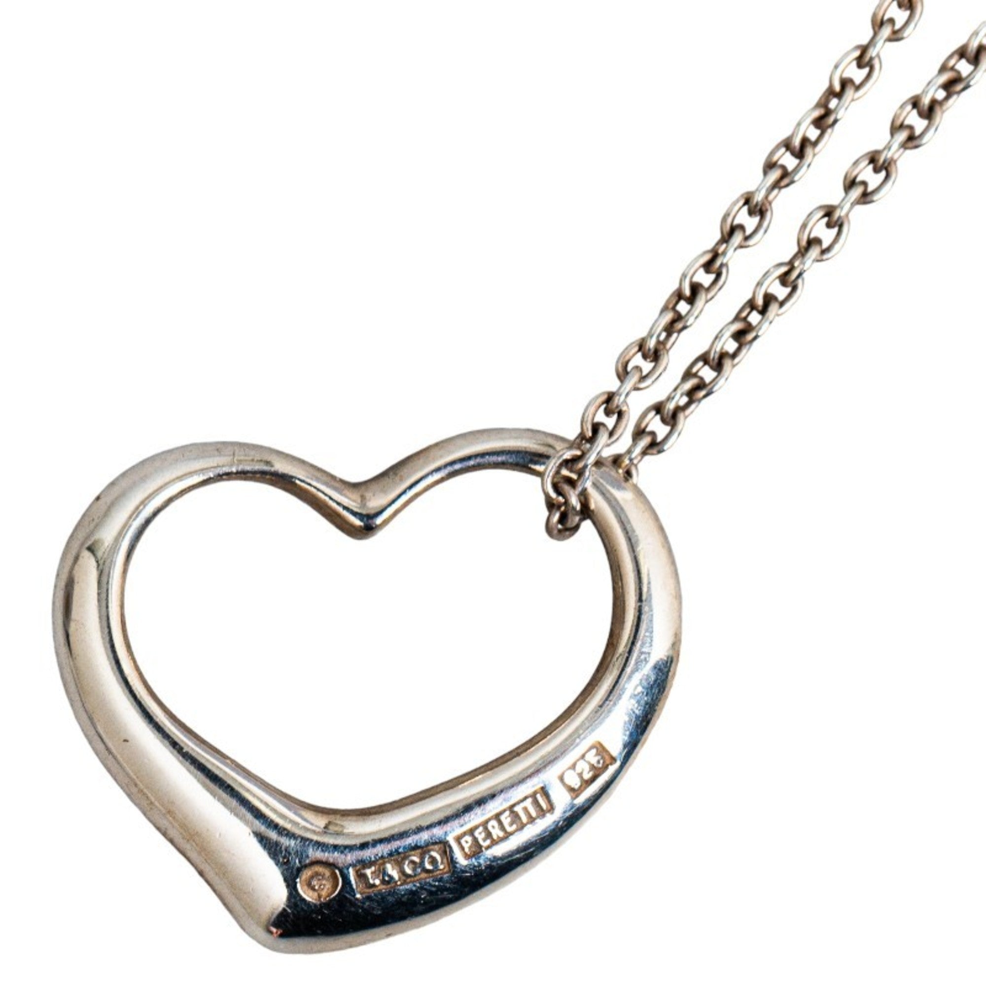 Heart Pendant Necklace Sterling Silver