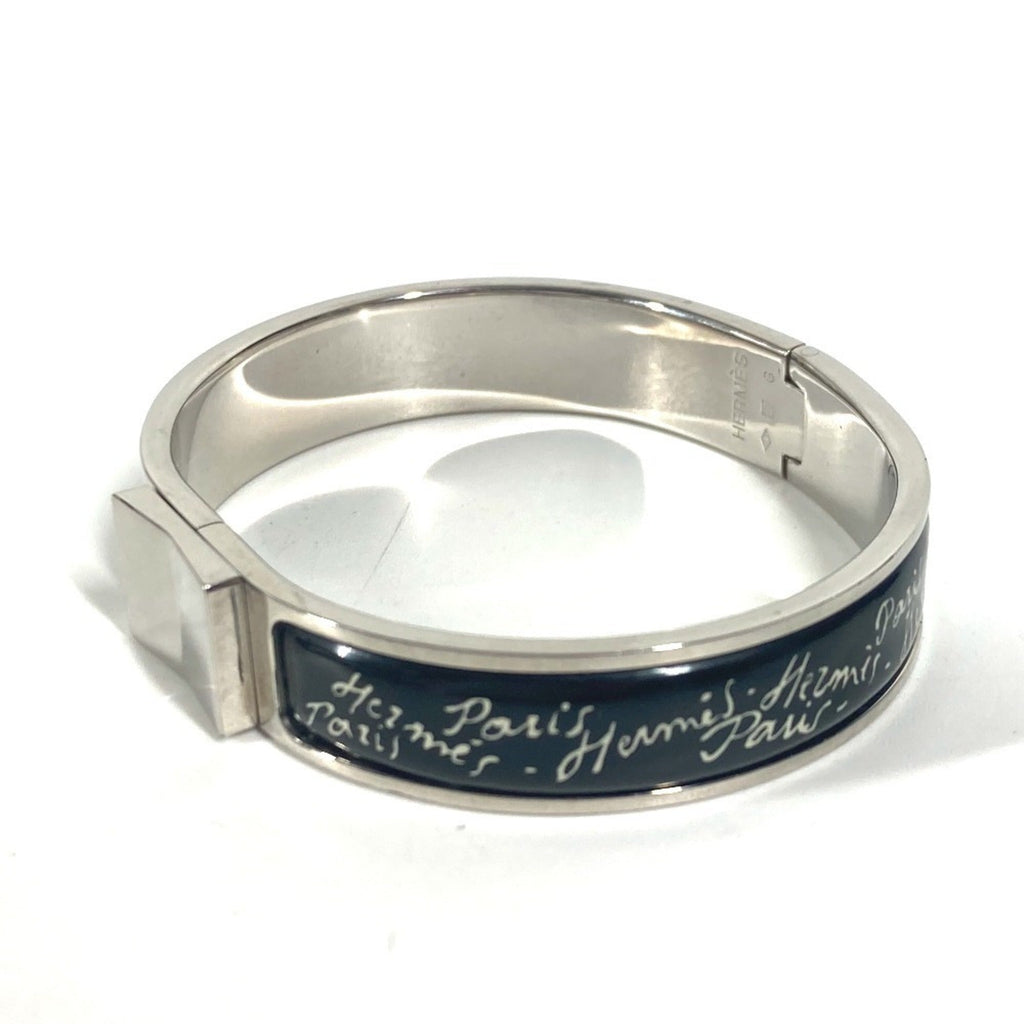 Bangle Metal Black and Silver Bracelet