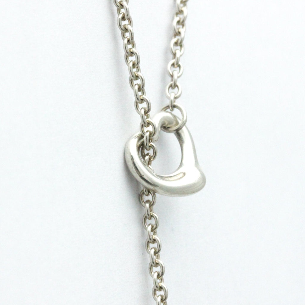 Open Heart Pendant Necklace Sterling Silver 11mm
