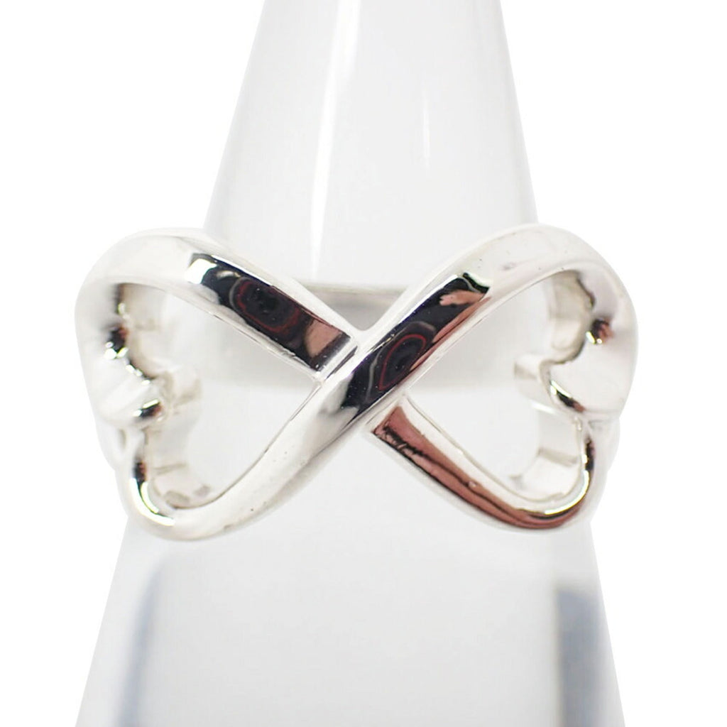 Double Loving Heart Ring Sterling Silver