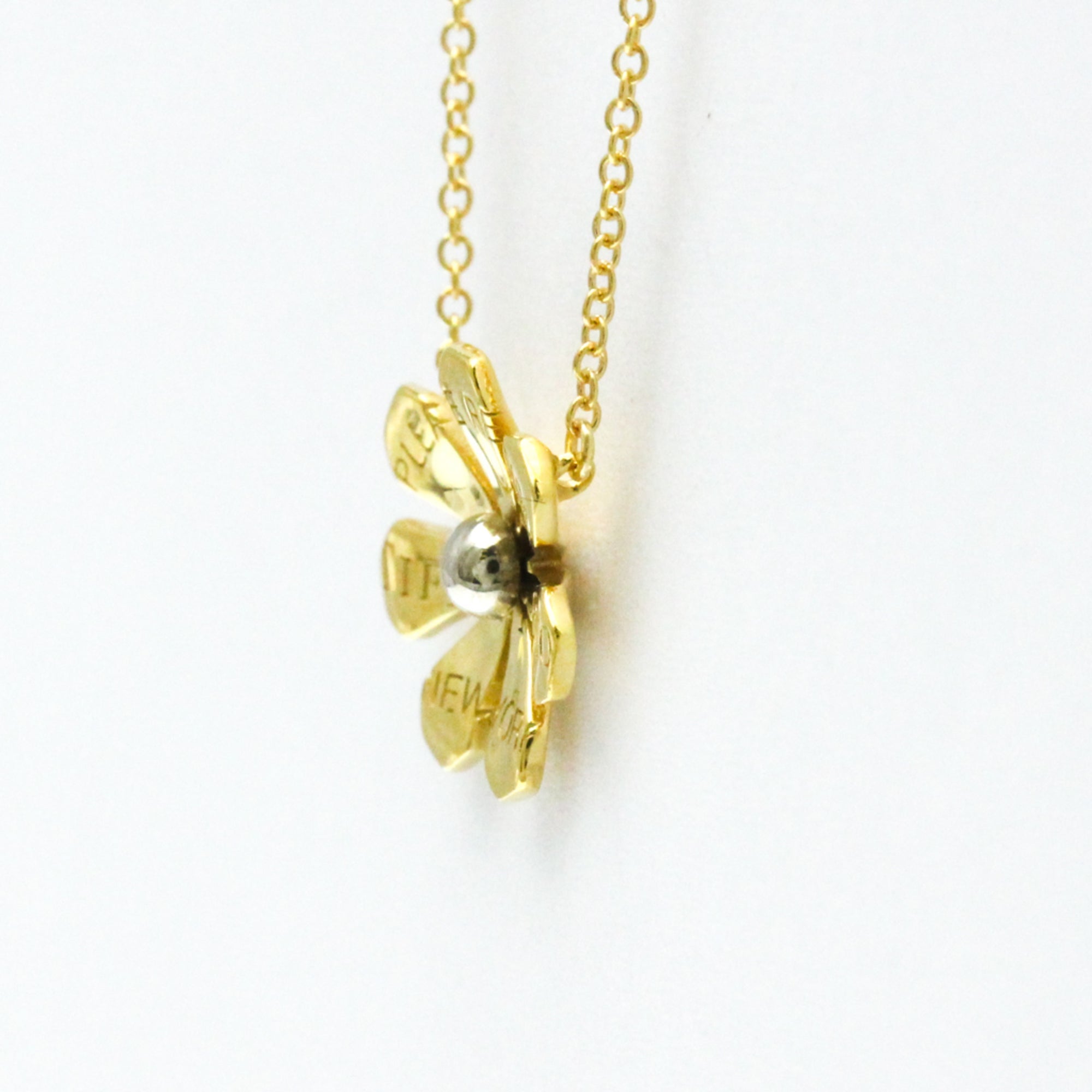 Pendant Necklace Sterling Silver and 18K Yellow Gold