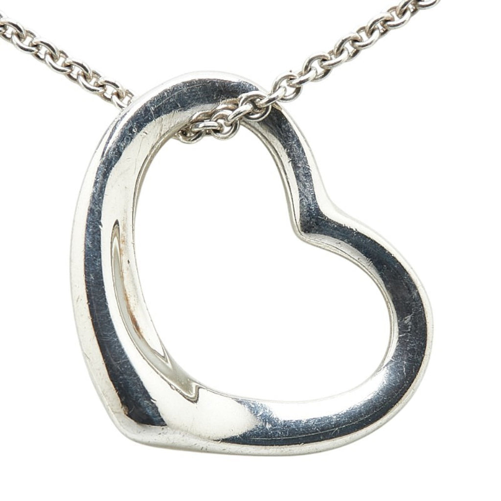 Heart Pendant Necklace Sterling Silver