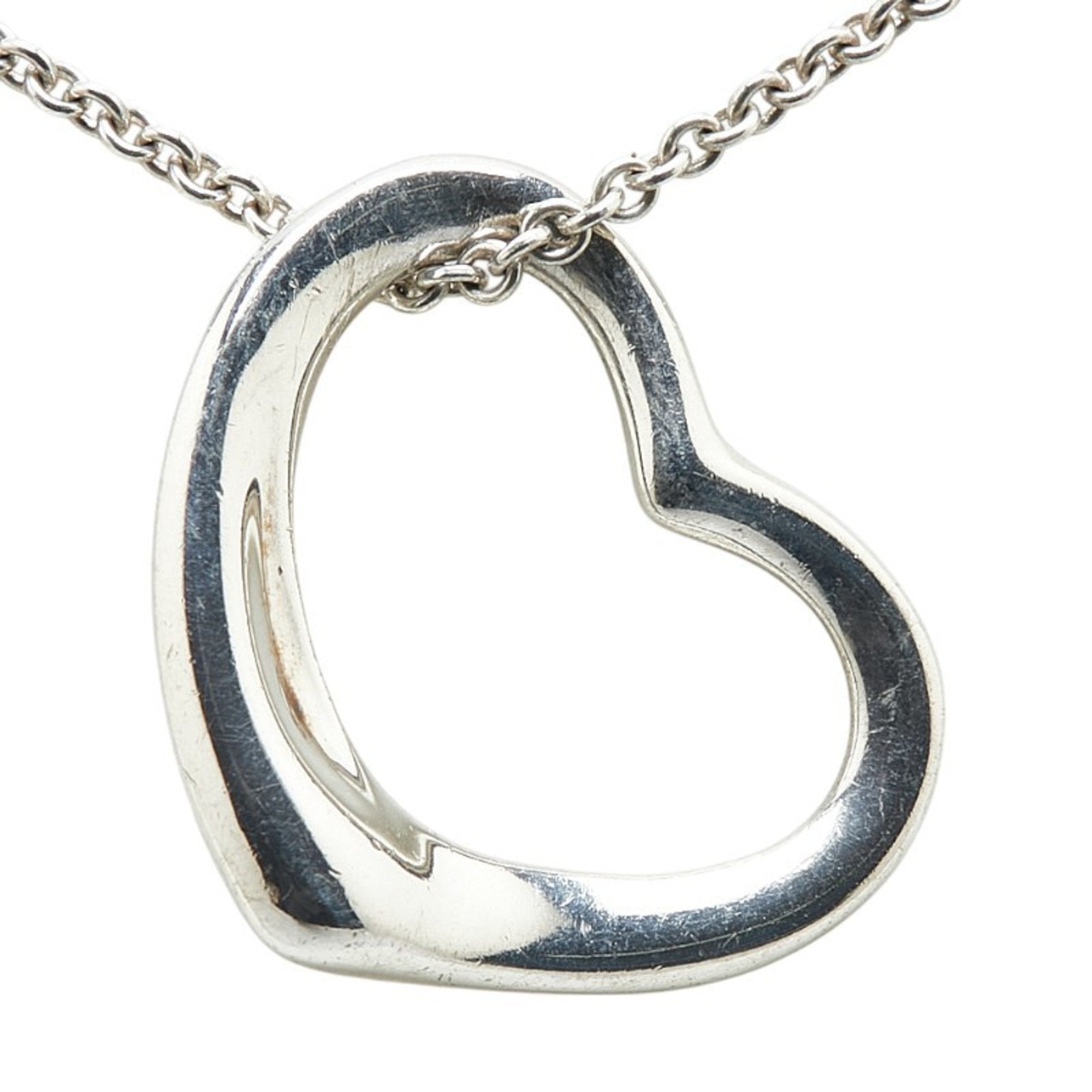 Heart Pendant Necklace Sterling Silver