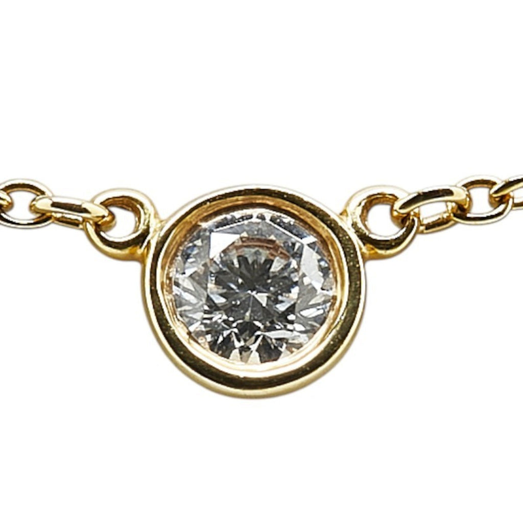 Elsa Peretti Diamonds By The Yard Pendant Necklace 18K Yellow Gold and Diamond