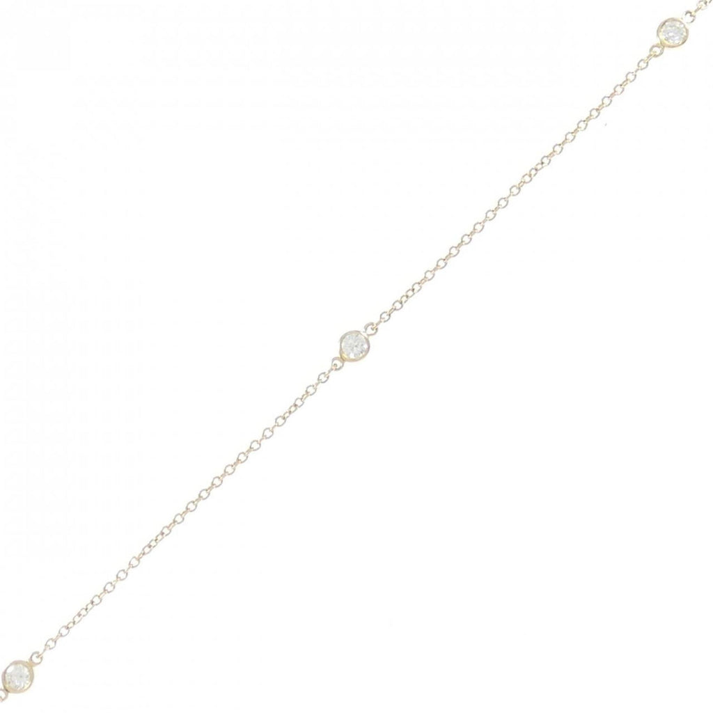 Elsa Peretti Diamonds By The Yard Pendant Necklace 18K Yellow Gold and Diamond