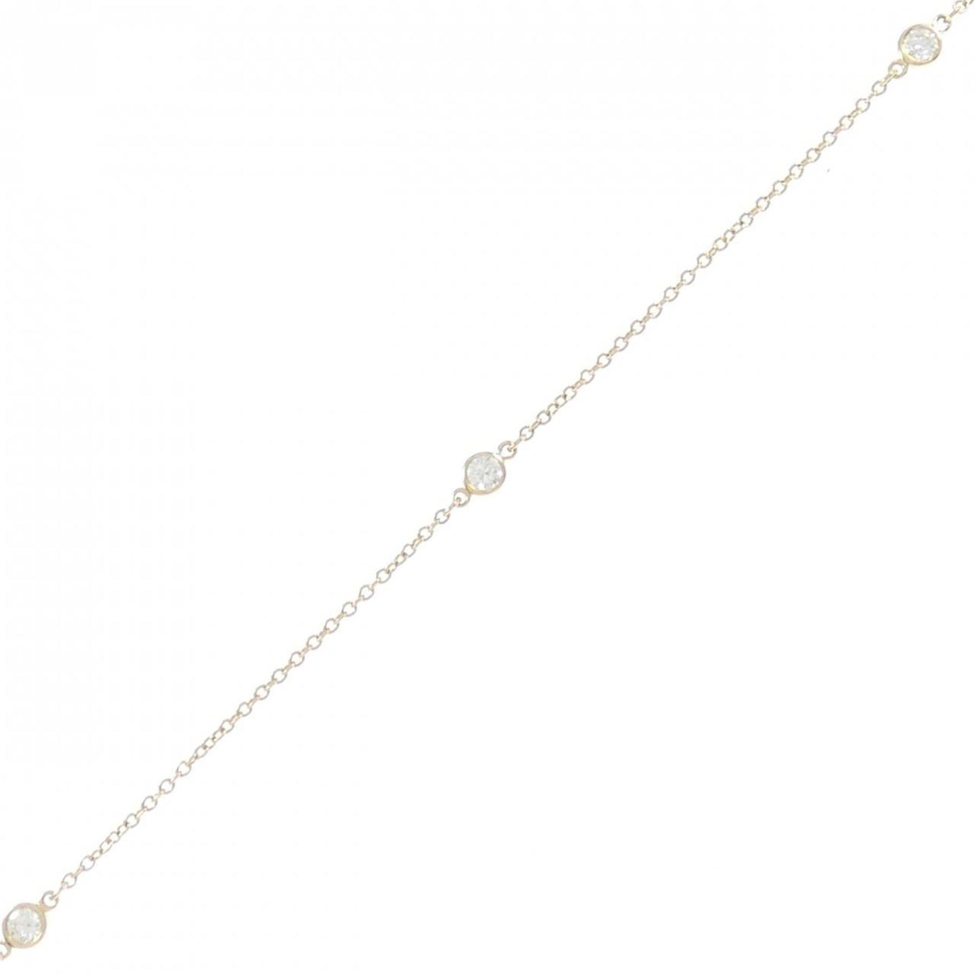 Elsa Peretti Diamonds By The Yard Pendant Necklace 18K Yellow Gold and Diamond
