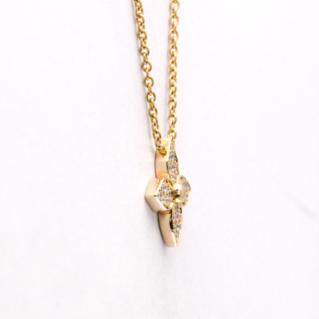 Pendant Necklace 18K Rose Gold With Diamond