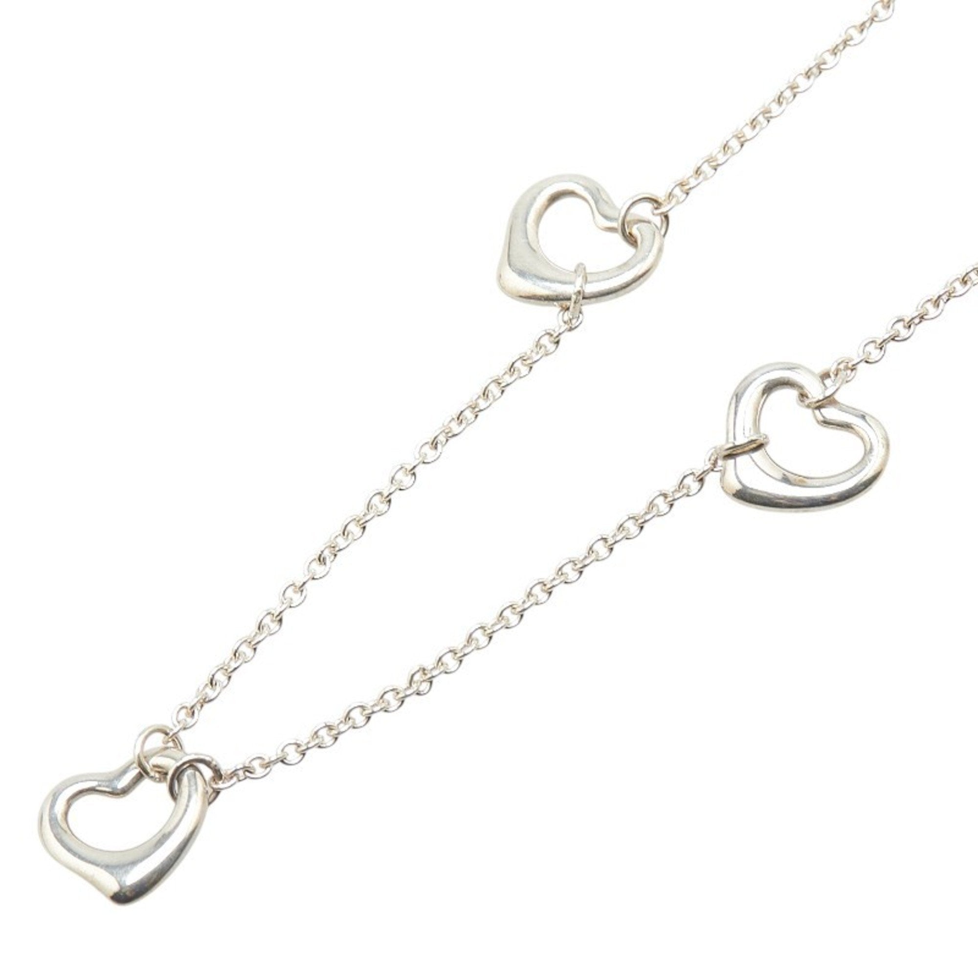 Open Heart Pendant Necklace Sterling Silver 9.9mm