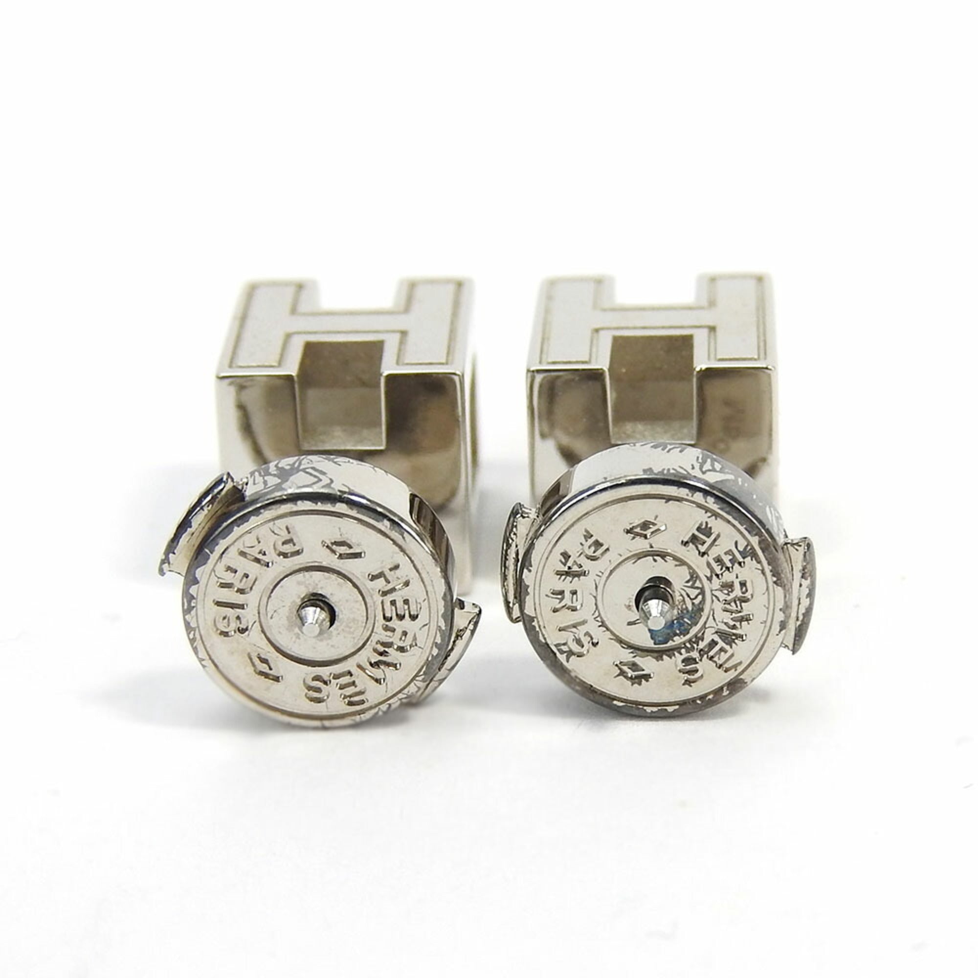 Cage d'h Earrings Metal Pink and Silver Silver-Tone Metal