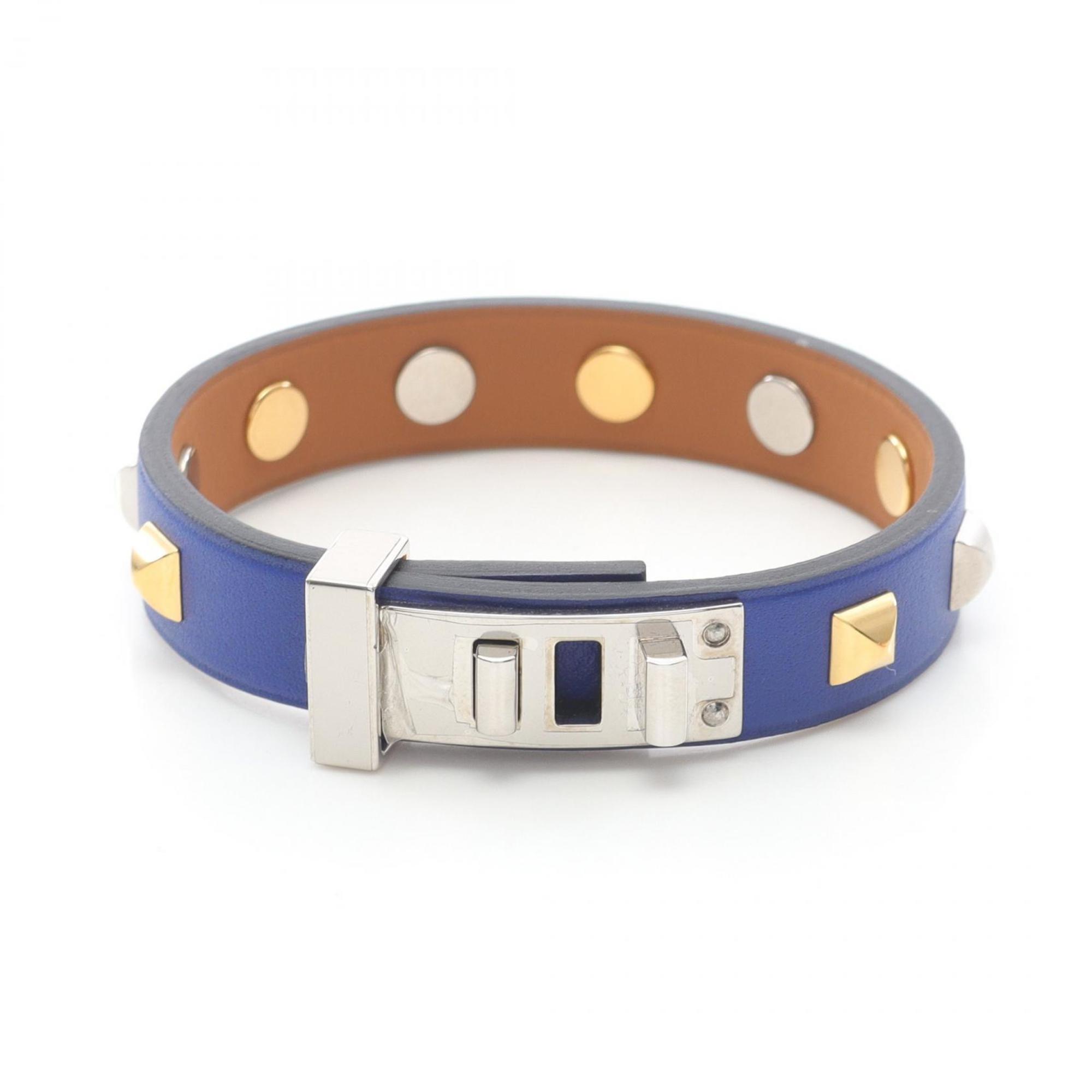Clous Bracelet Leather and Stainless Steel Mini