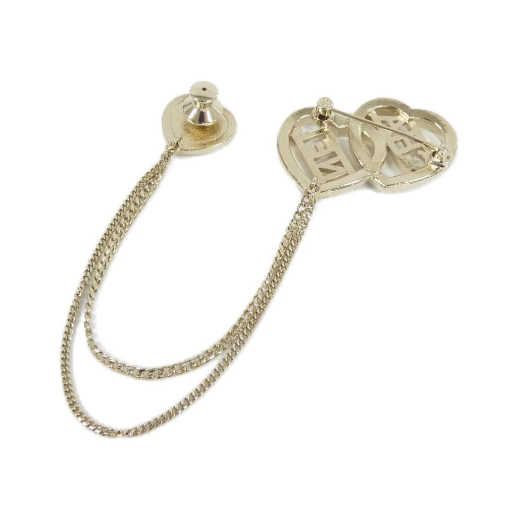 Brooch Metal Black and Gold
