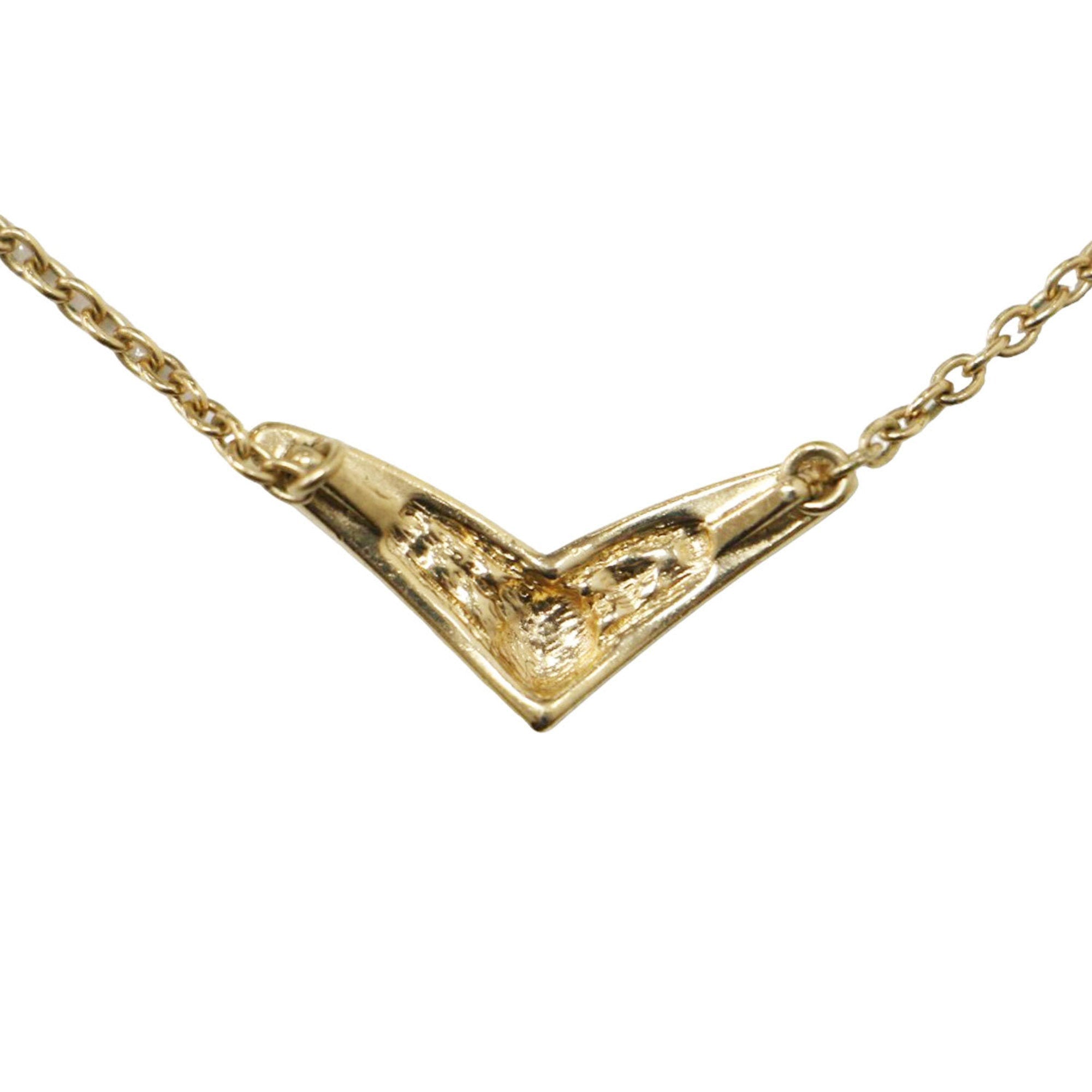 Pendant Necklace Gold With Rhinestone