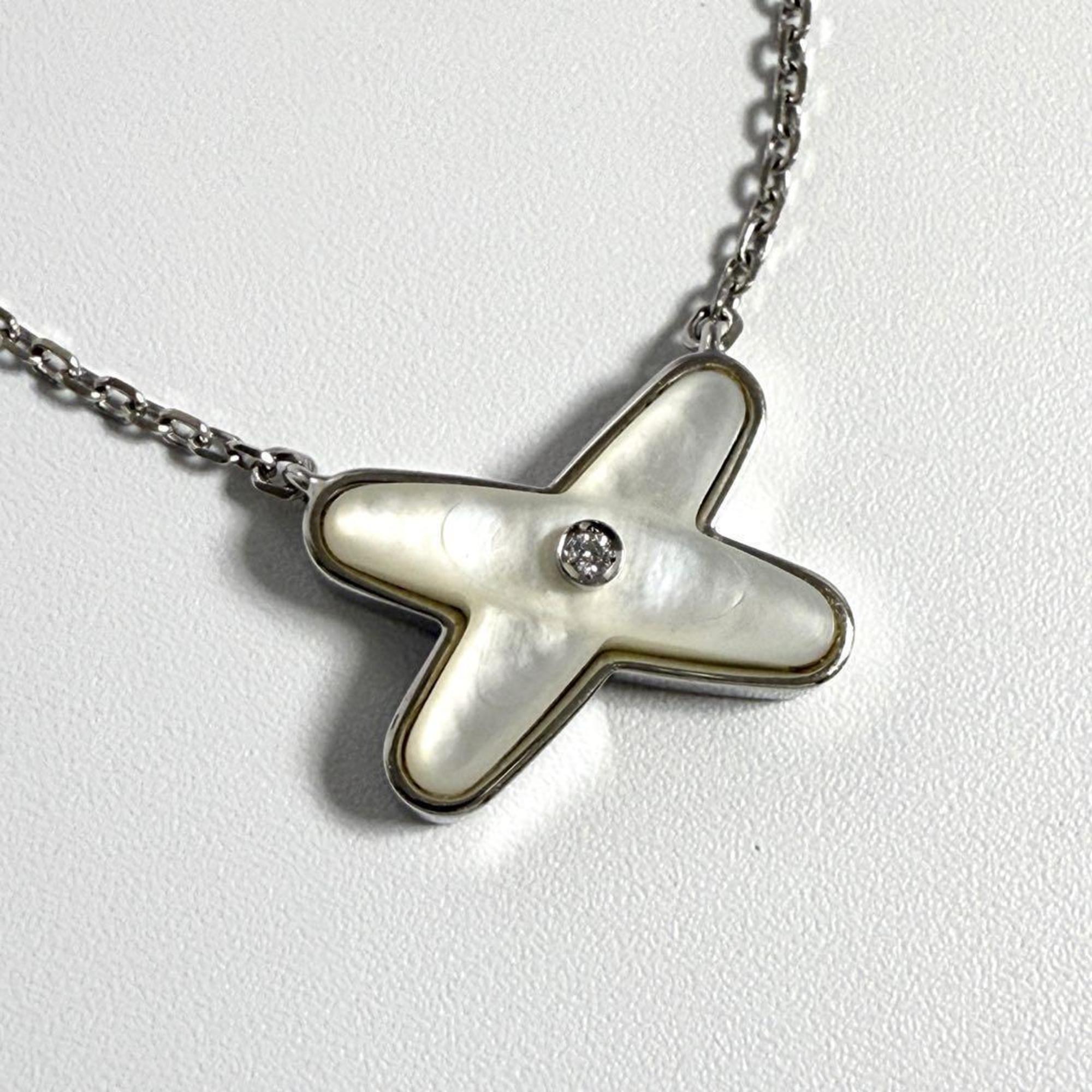 Jeux de Liens Pendant Necklace 18K White Gold