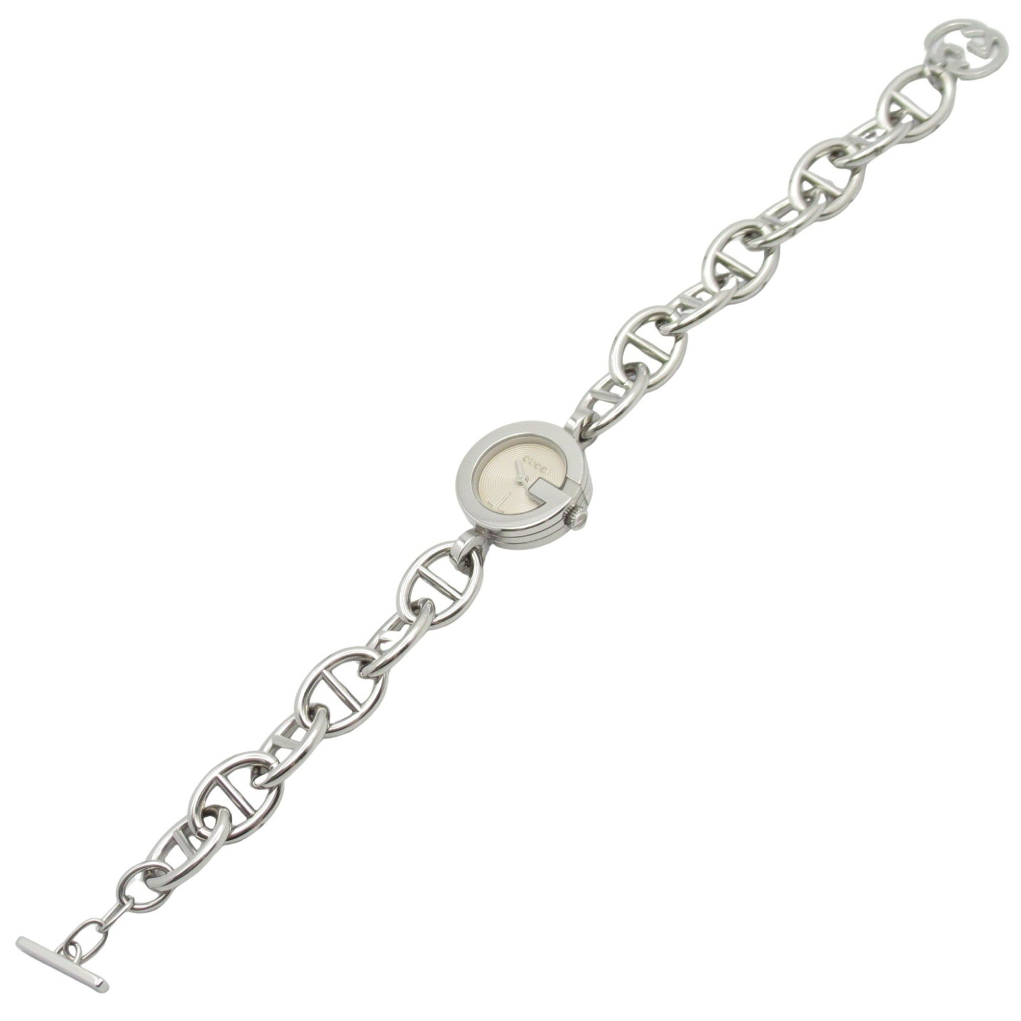 G Charm Bracelet Watch Stainless Steel 107