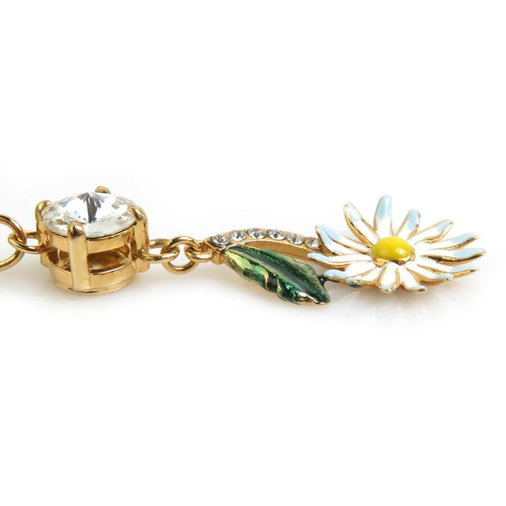 Pendant Necklace Metal Gold and Multi-Color