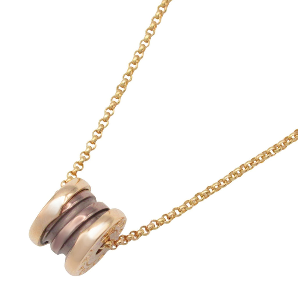 Pendant Necklace 18K Rose Gold Brown