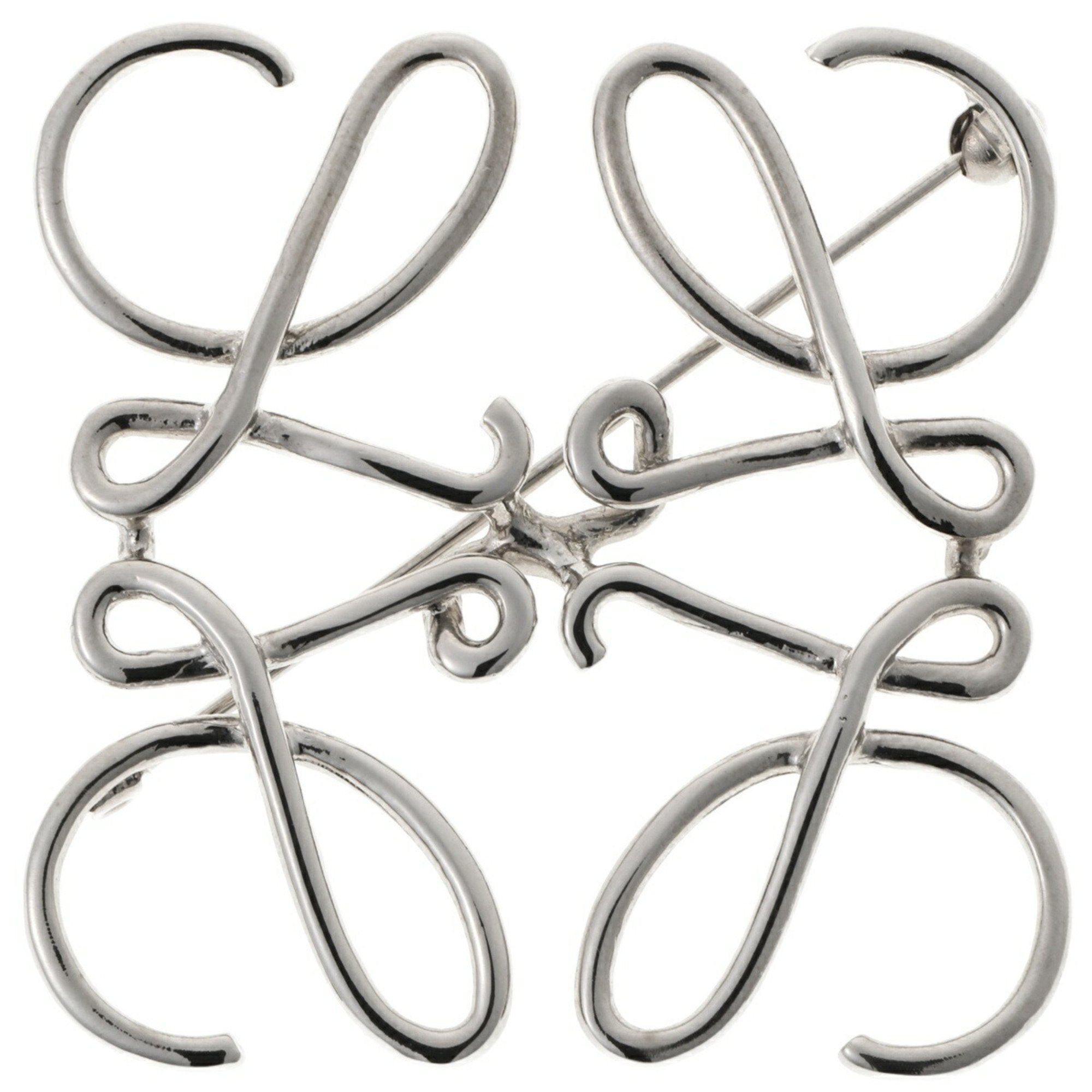Anagram Brooch Brass and Palladium