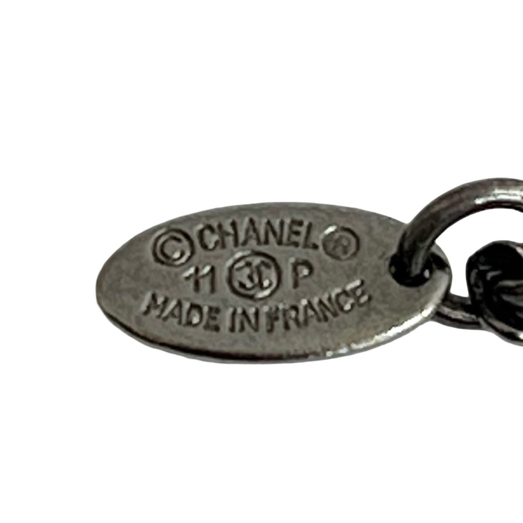 CC Logo Chain Pendant Necklace Sterling Silver
