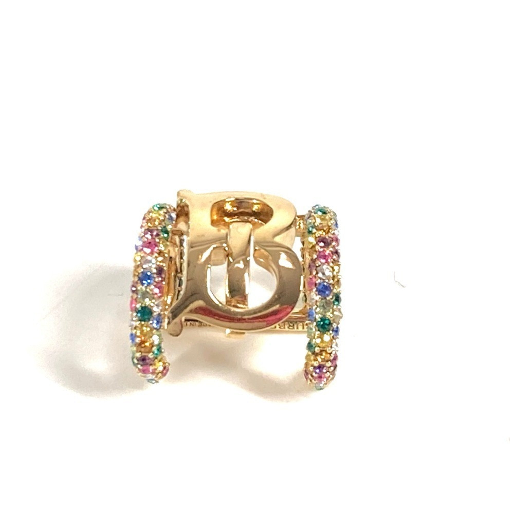 Earrings Rhinestone Gold-Tone Metal