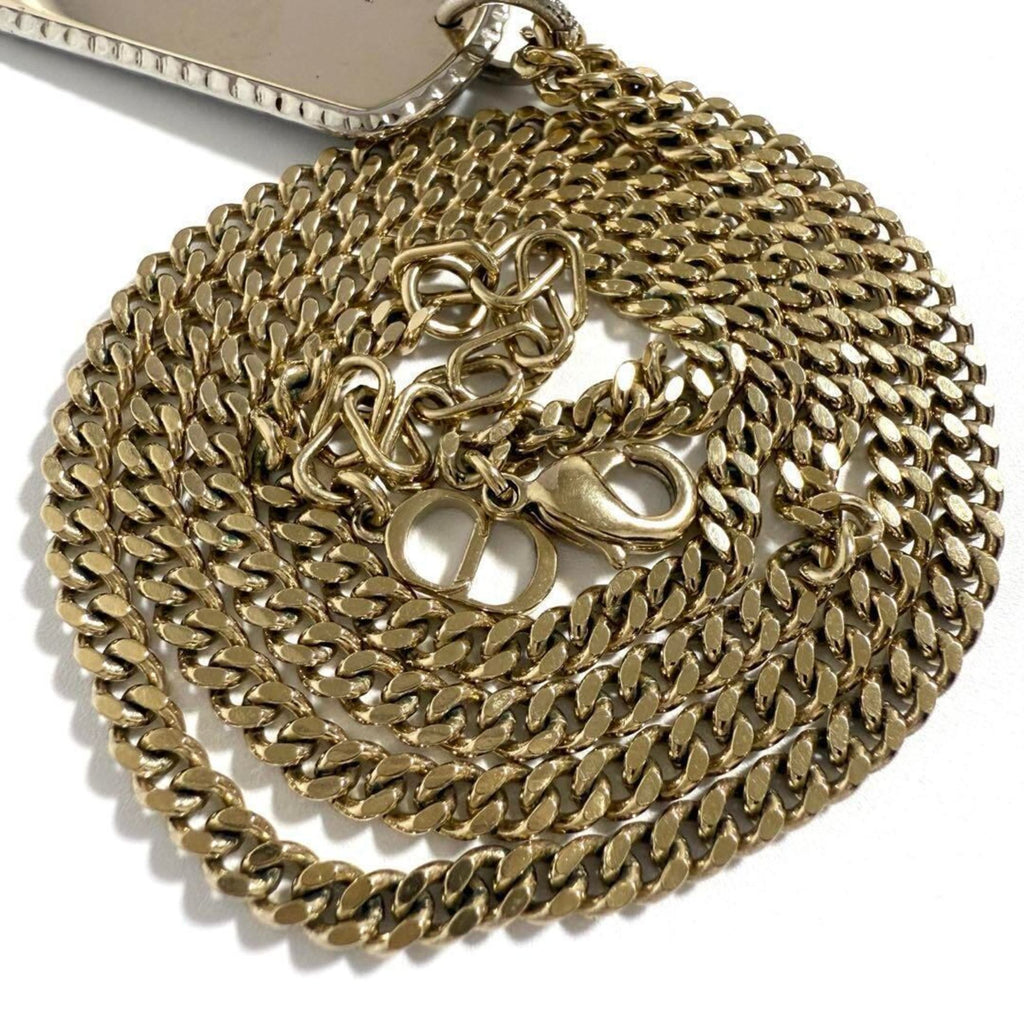 Dog Tag Pendant Necklace Metal Couture