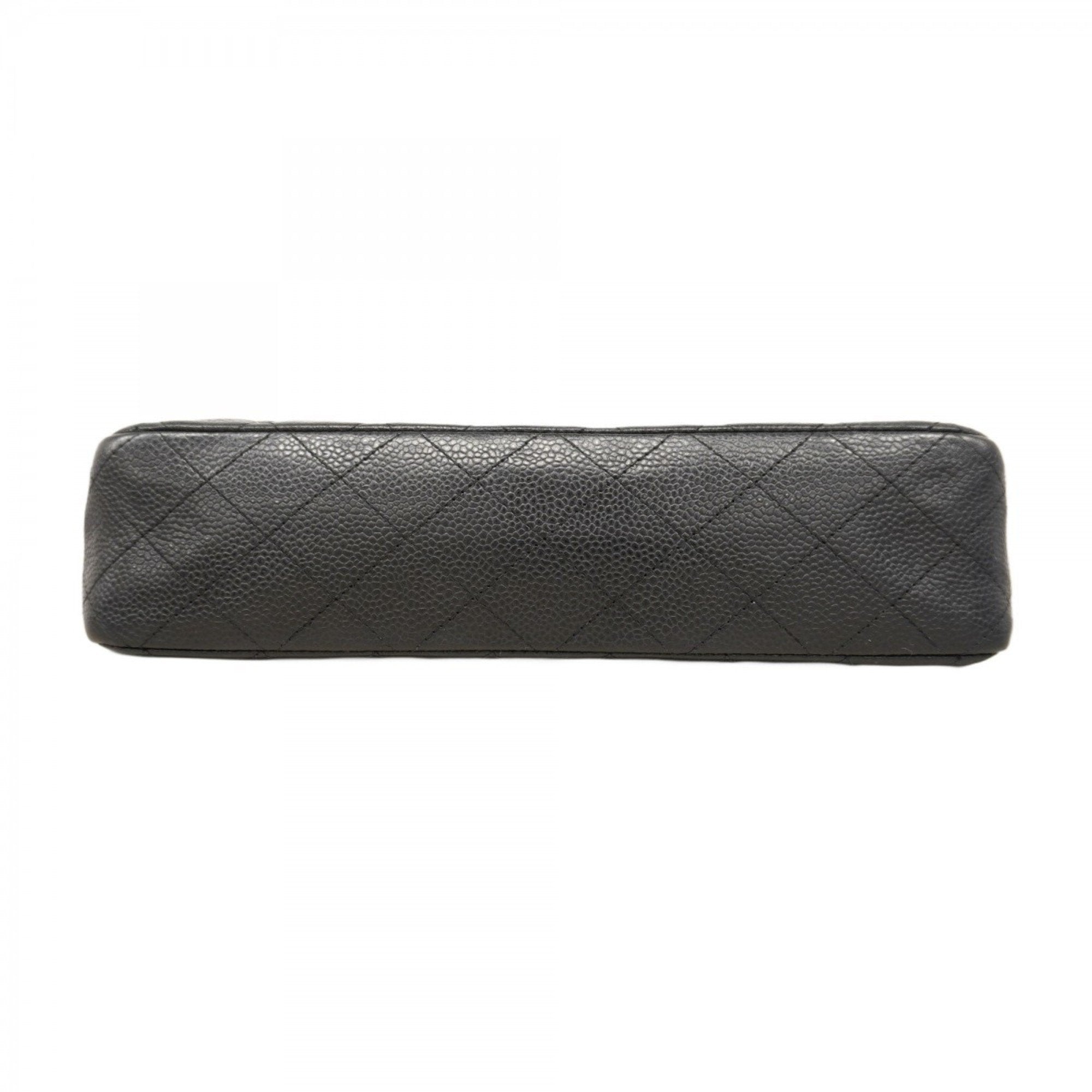 Classic Double Flap Bag Quilted Caviar Medium
